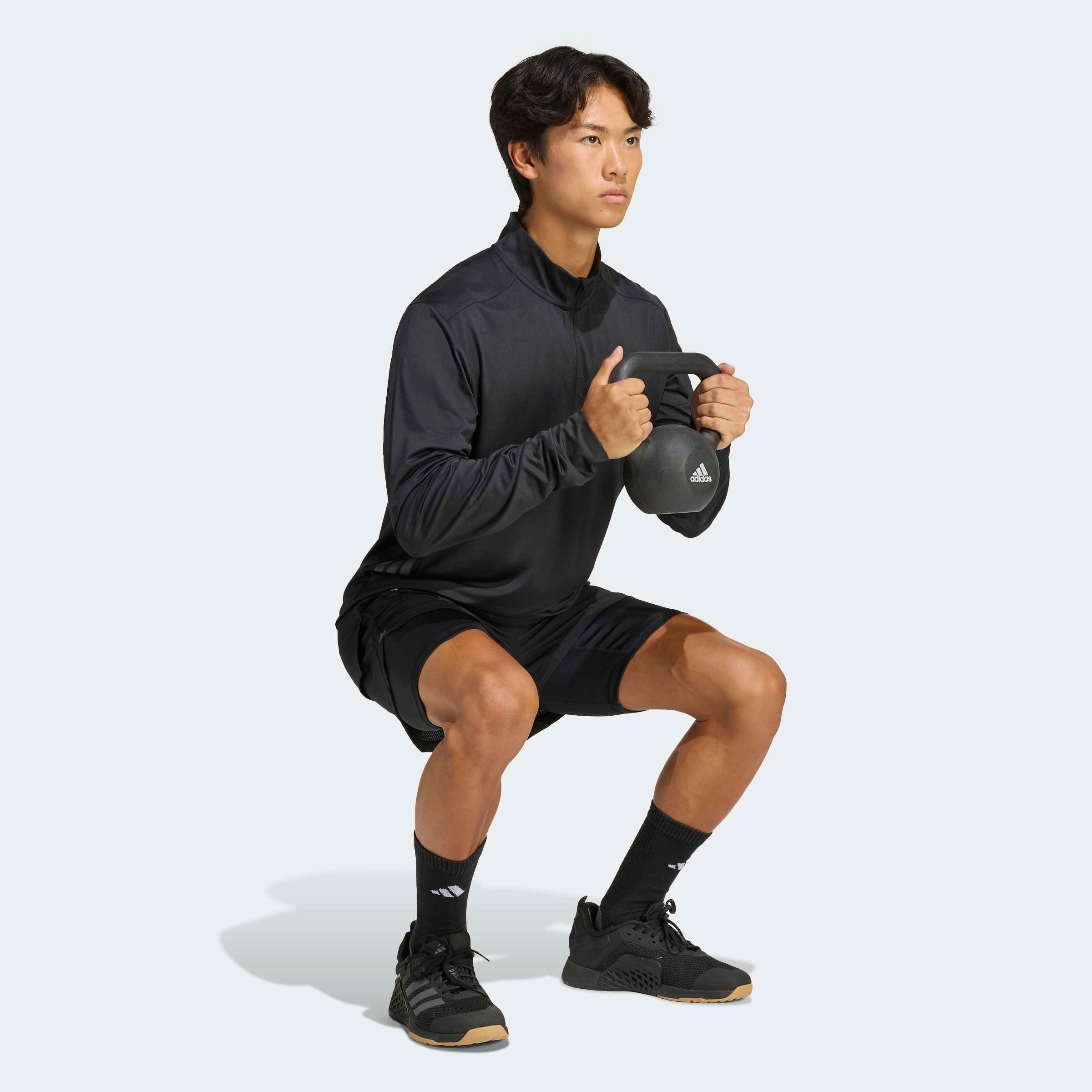 adidas Performance Sweatshirt »TECH ESSENTIALS WORKOUT 1/4 ZIP«

