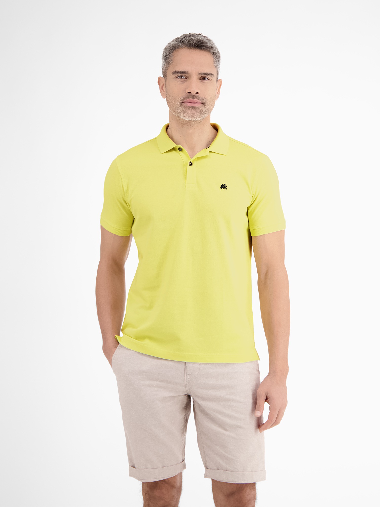 LERROS Herren Poloshirt "Herren Poloshirt, unifarben", gelb, Gr. M, 100% Baumwolle, Shirts