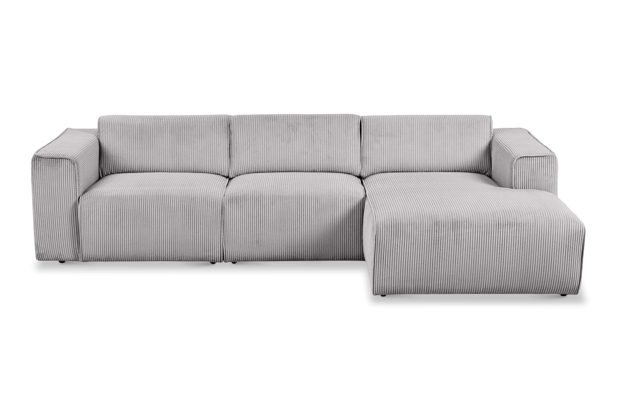 andas Ecksofa "Noord", L-Form, mit Kedernaht, Breite 281 cm, Cord, Struktur günstig online kaufen
