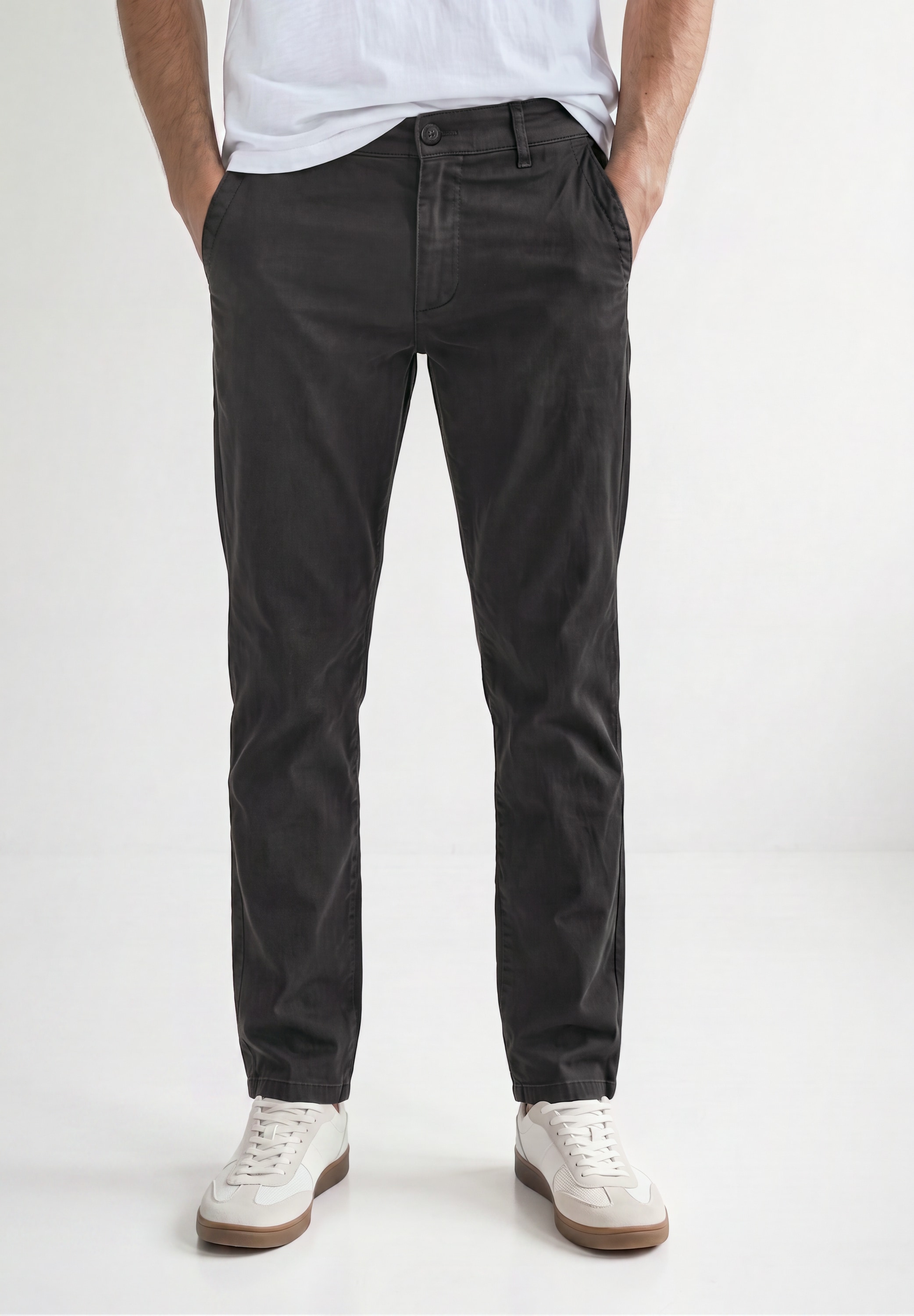 STREET ONE MEN Chinohose  mit Elastikbund
