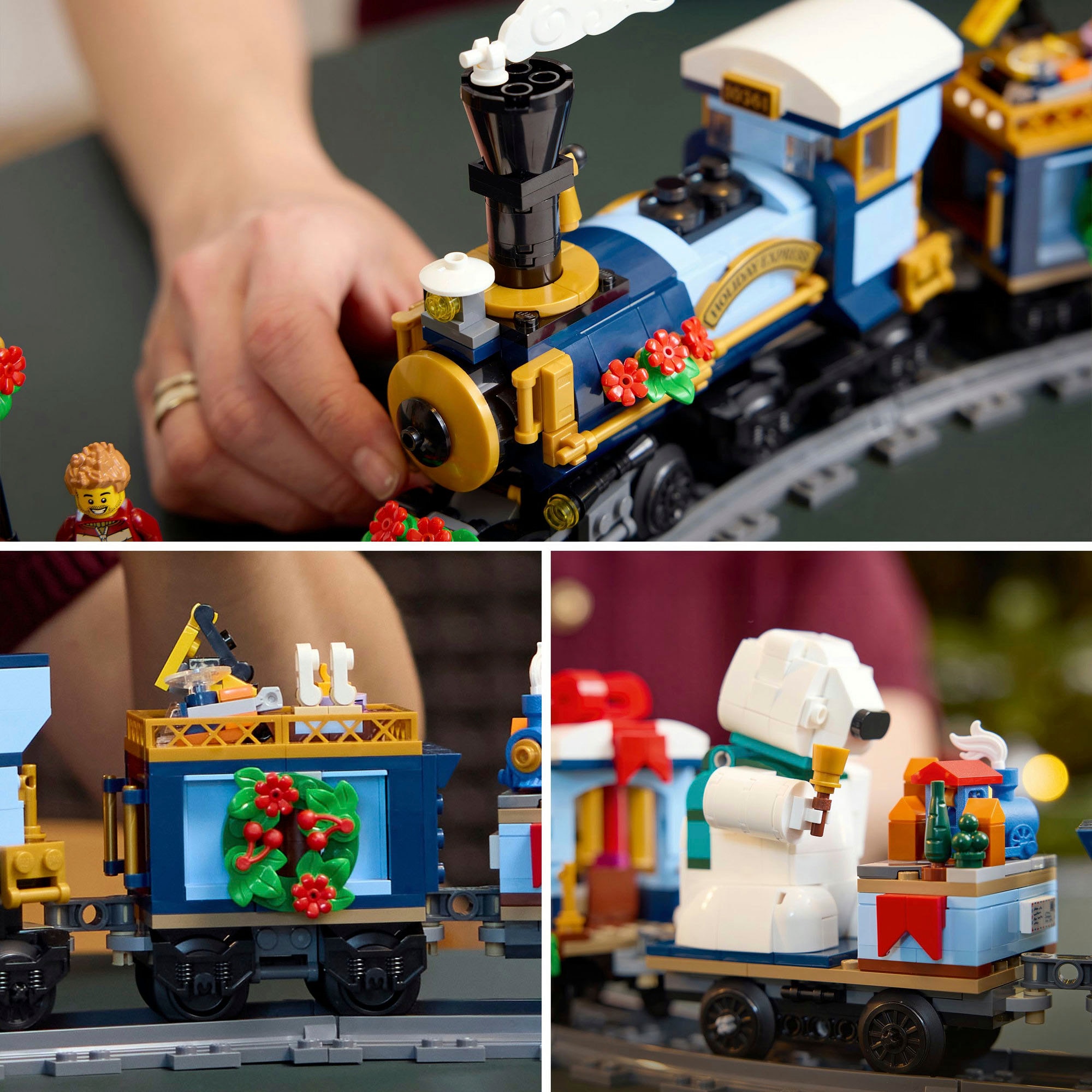 LEGO® Konstruktionsspielsteine »Weihnachtsexpress (10361), LEGO Icons« Exklusives Set