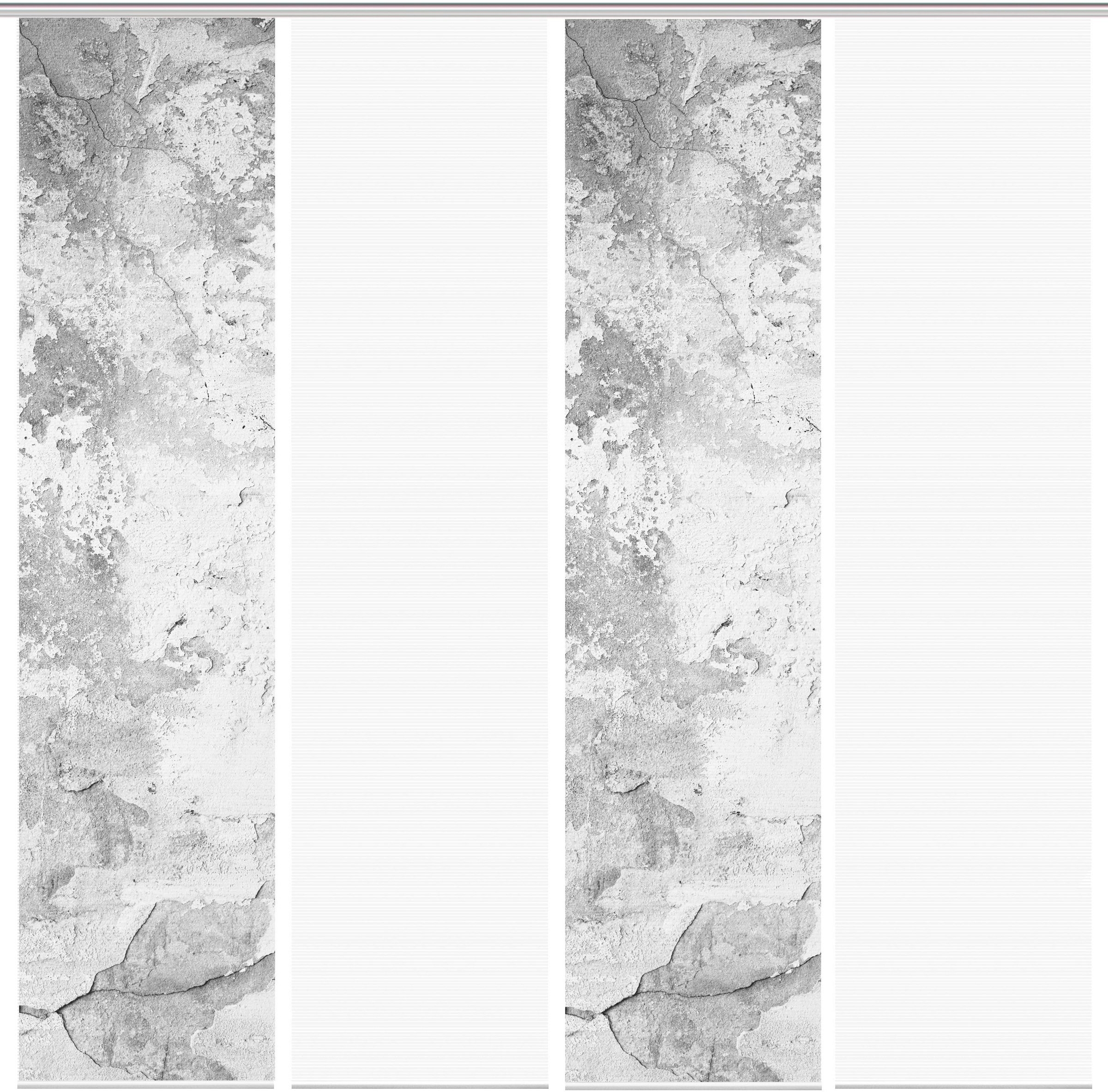 Thumbnail - Vision S Schiebegardine "RAGUL 4er SET" Paneelwagen 4 Stk. tlg. Schiebevorhang Digidruck 4er Set RAGUL