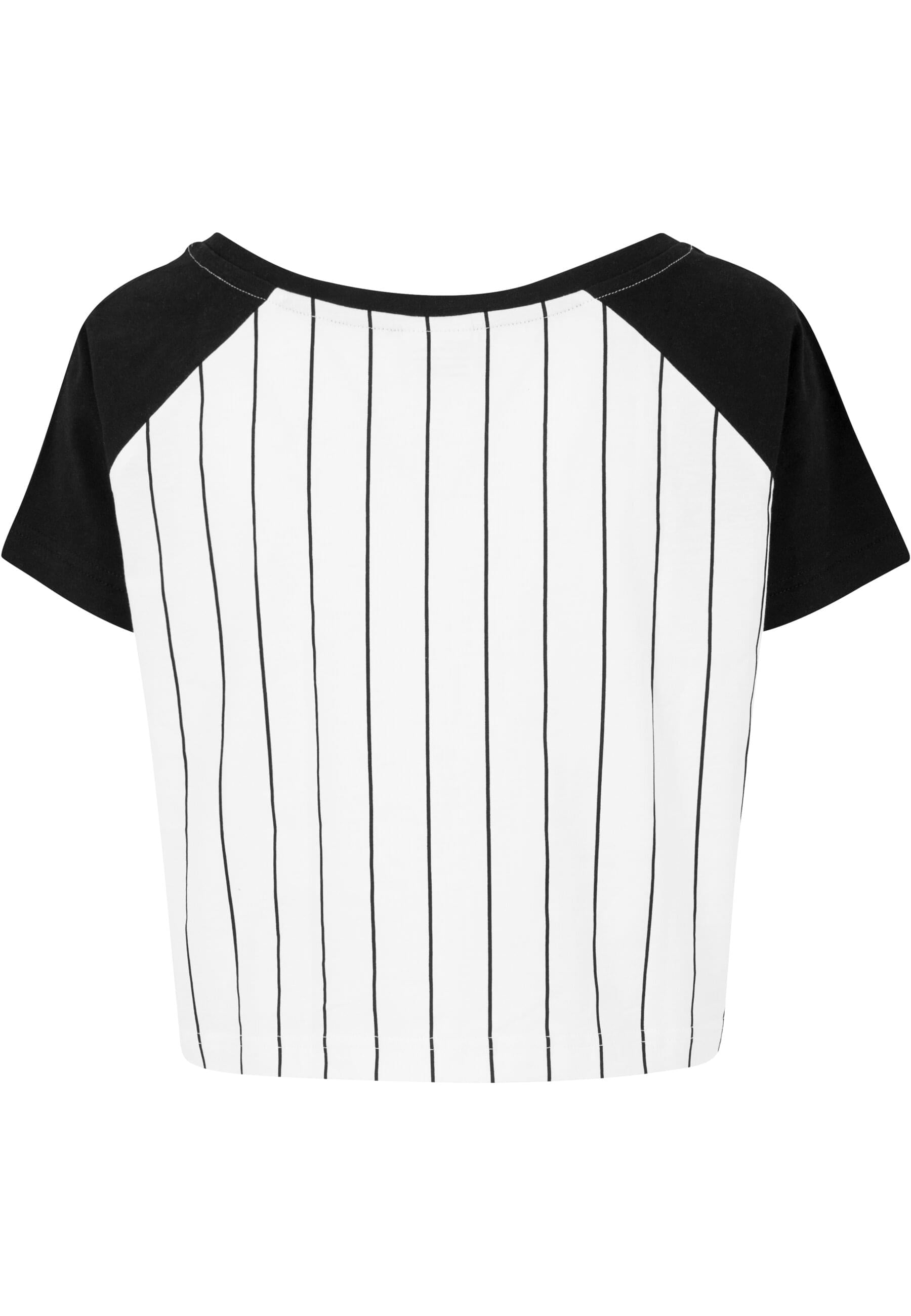 URBAN CLASSICS T-Shirt »Urban Classics Damen Ladies Cropped Baseball Tee«, (1 tlg.)