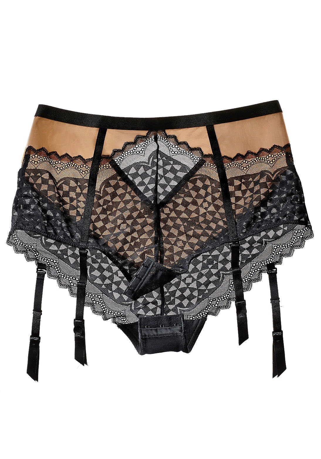 petite fleur gold High-Waist-Slip mit abnehmbaren Strapsen günstig online kaufen