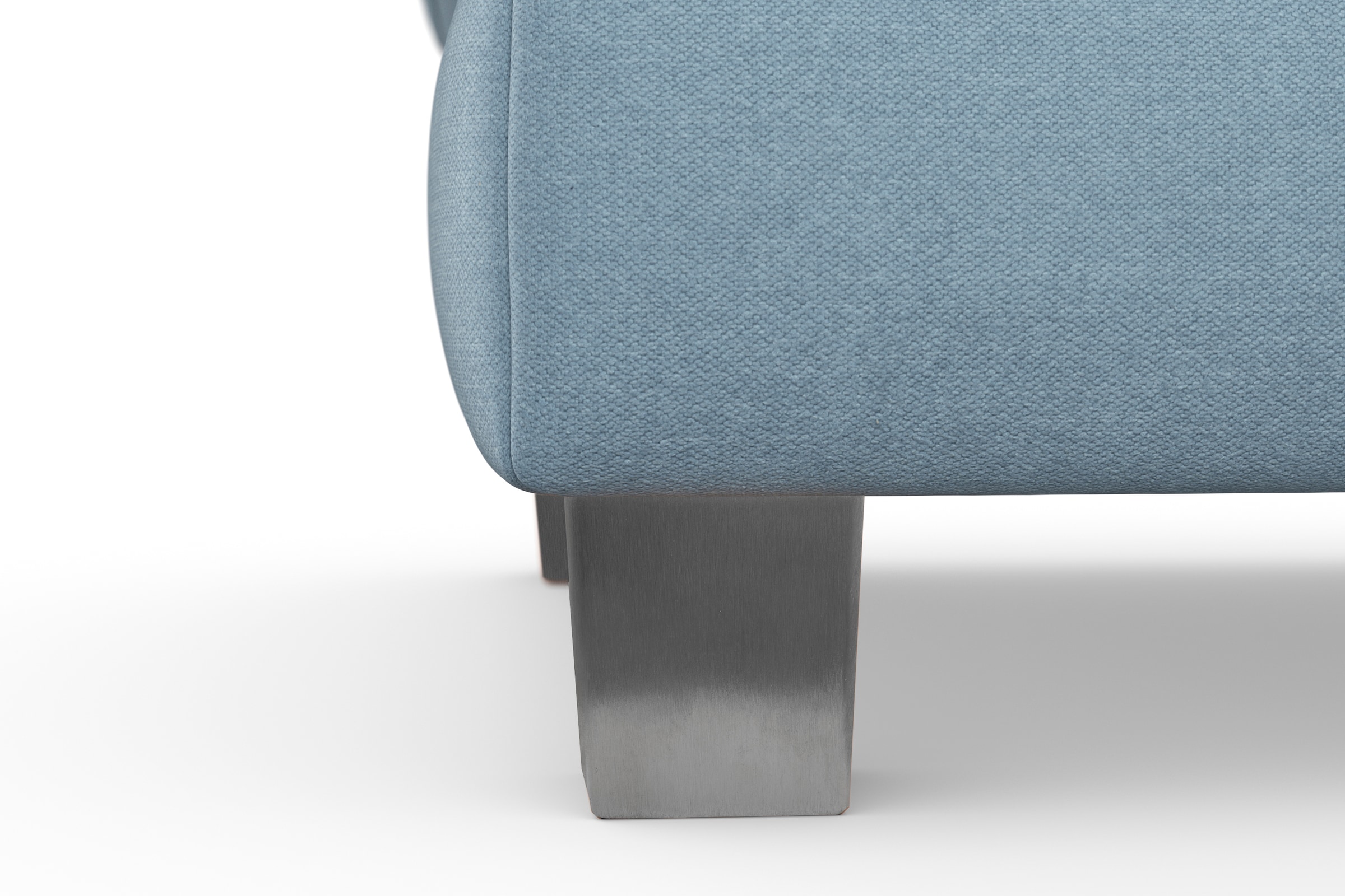 sit&more Polsterhocker »Dundee«, mit Klappfunktion, Federkern und hochwertigen Edelstahlfüßen