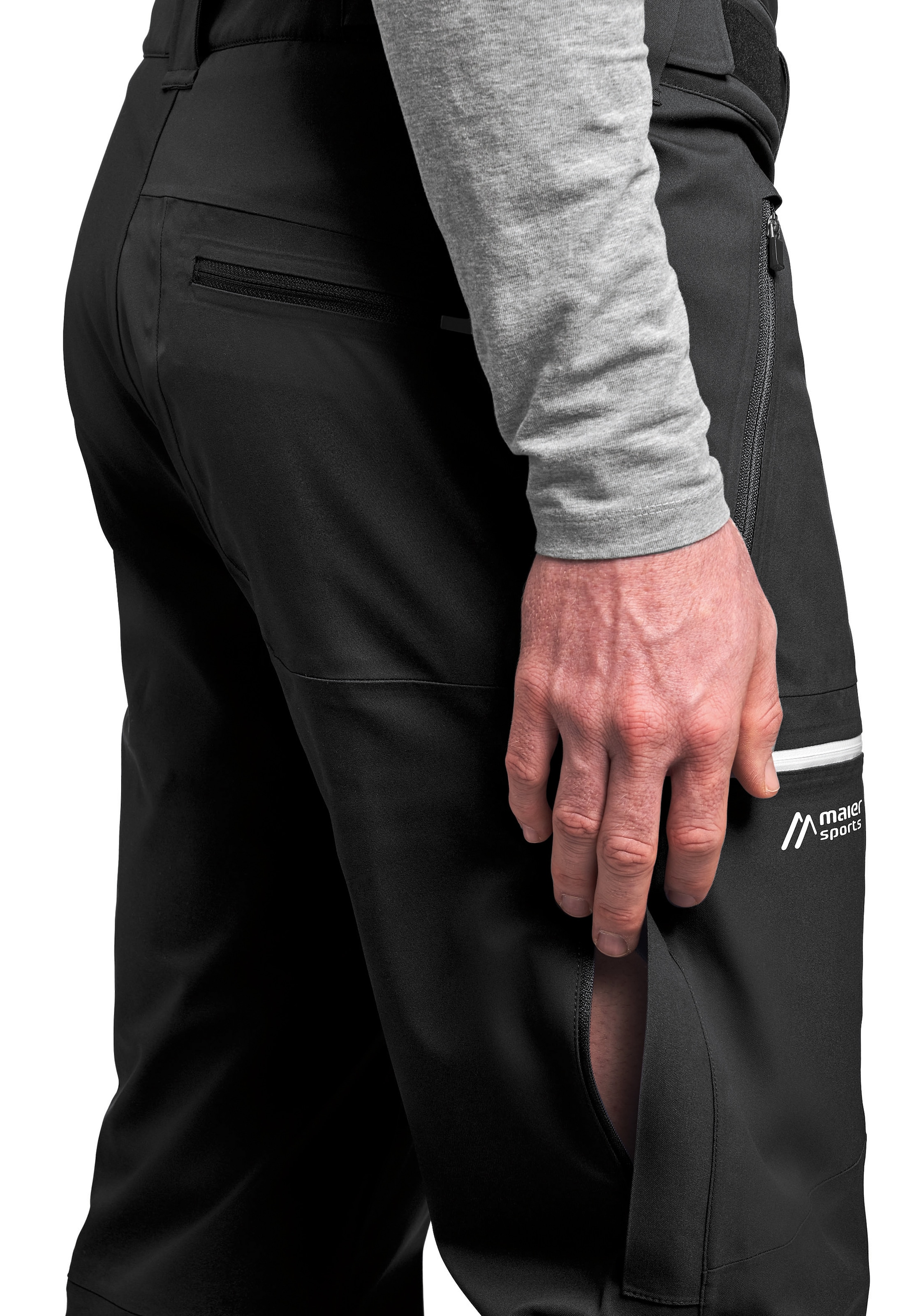 Maier Sports Funktionshose »Diabas Bib M«, Von Berg- bis Hochtour begleitet diese wasserdichte Outdoor-Latzhose