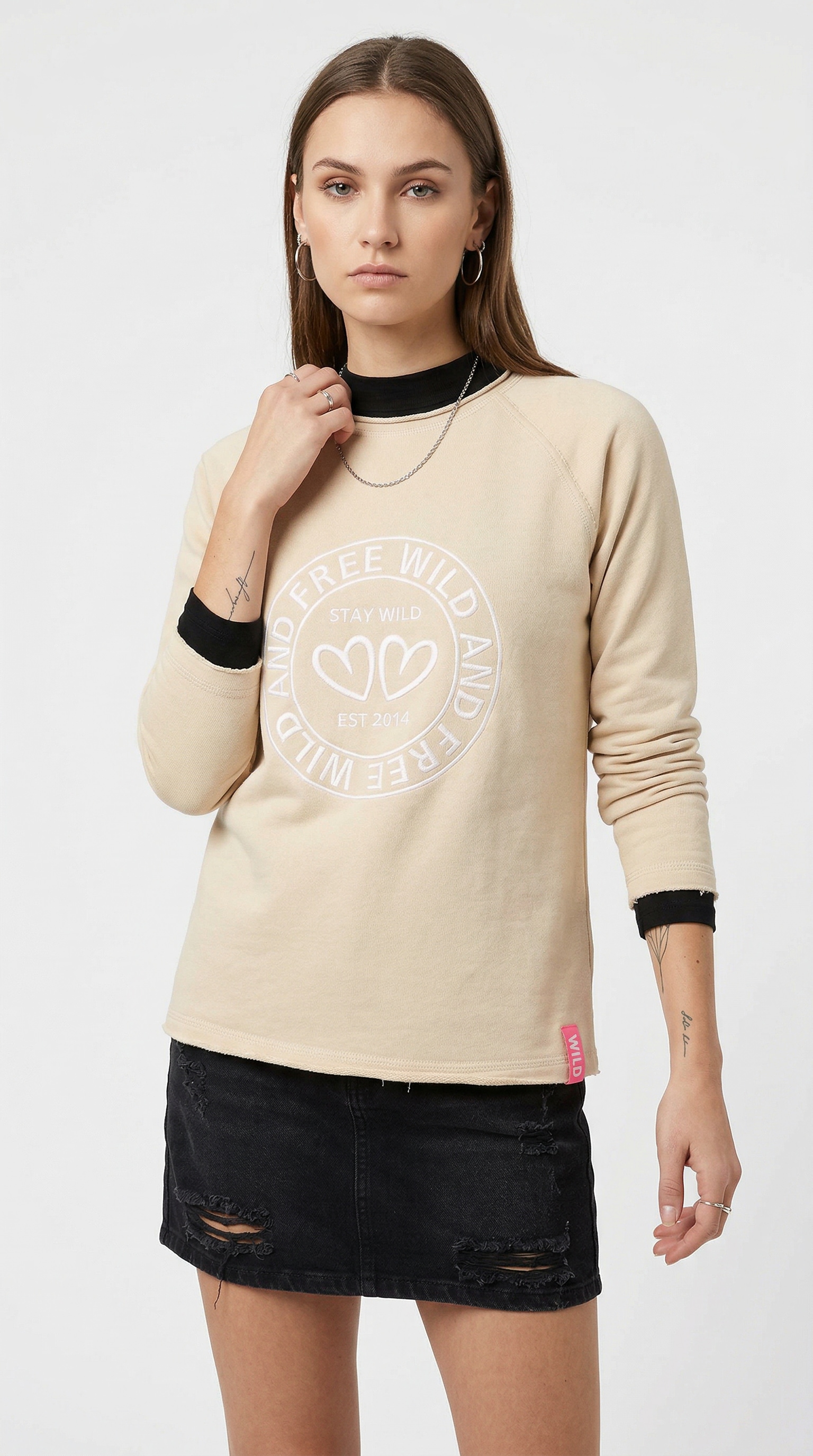 Zwillingsherz Sweatshirt ""Zwillingsherz"", mit kreativer Brustgrafik günstig online kaufen