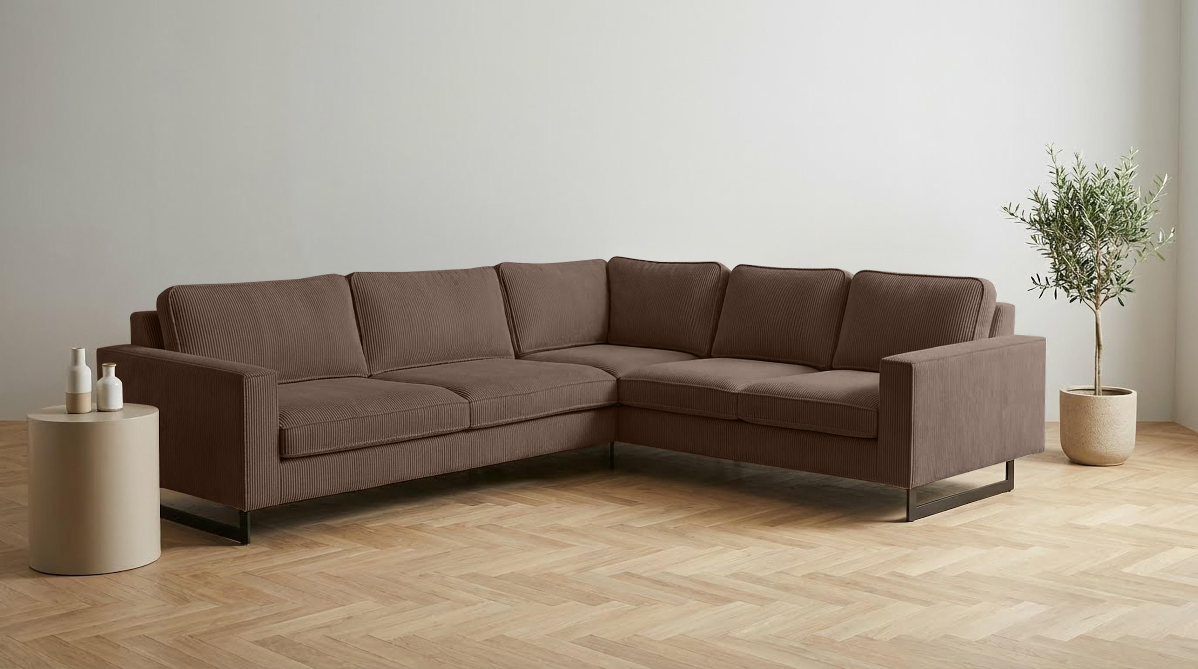 Home affaire Ecksofa "Pinto, XXL, 250/290 cm, langer Schenkel, Ottomane" Co günstig online kaufen