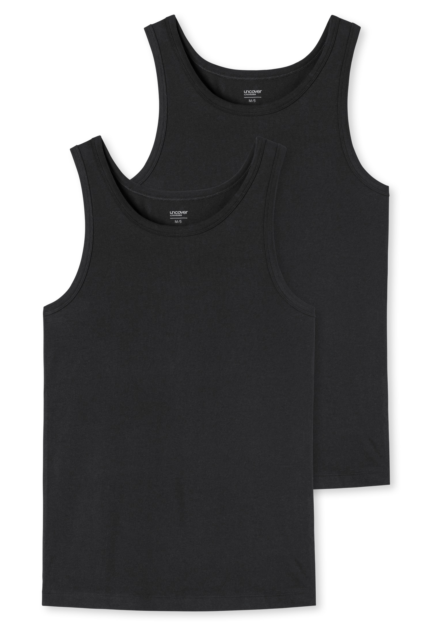 uncover by SCHIESSER Unterhemd "UNCOVER Cotton", (2er Pack), Rundhals, elas günstig online kaufen