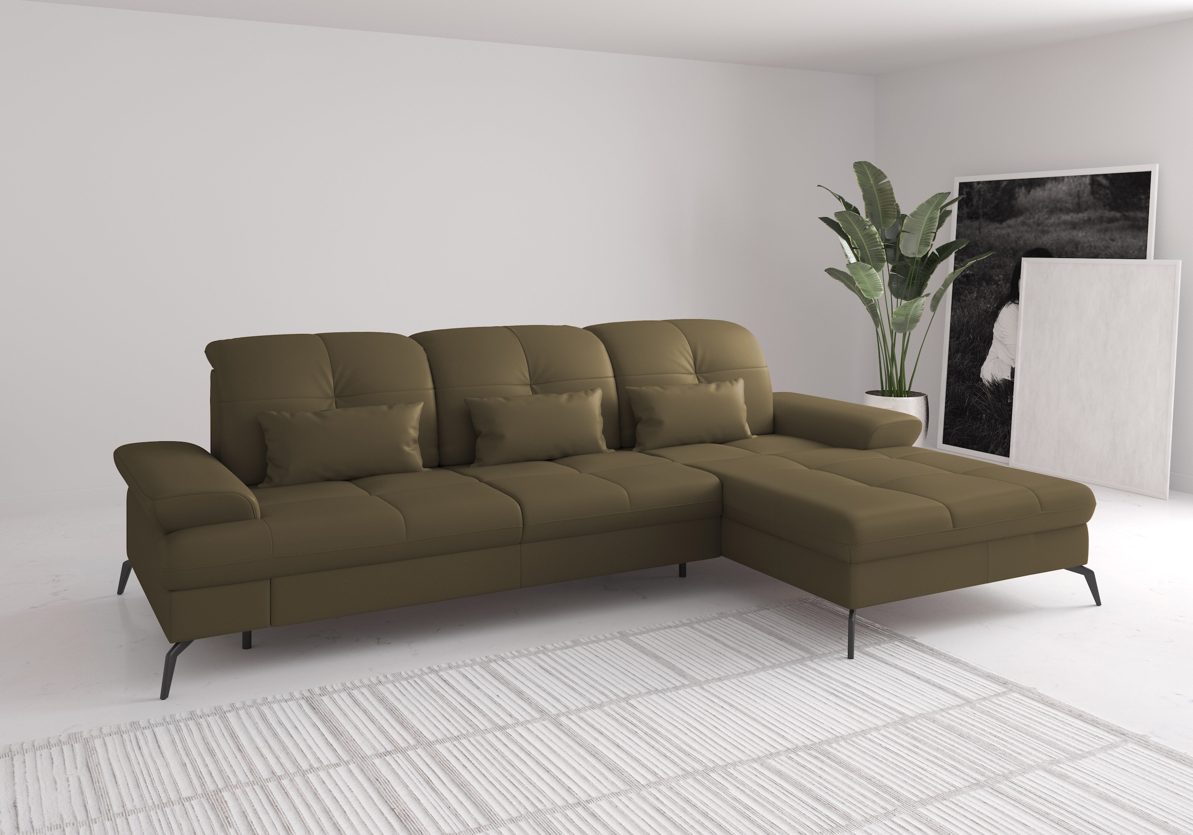 sit&more Ecksofa "Amica, L-Form, inkl. Sitztiefenverstellung & Armteilverst günstig online kaufen