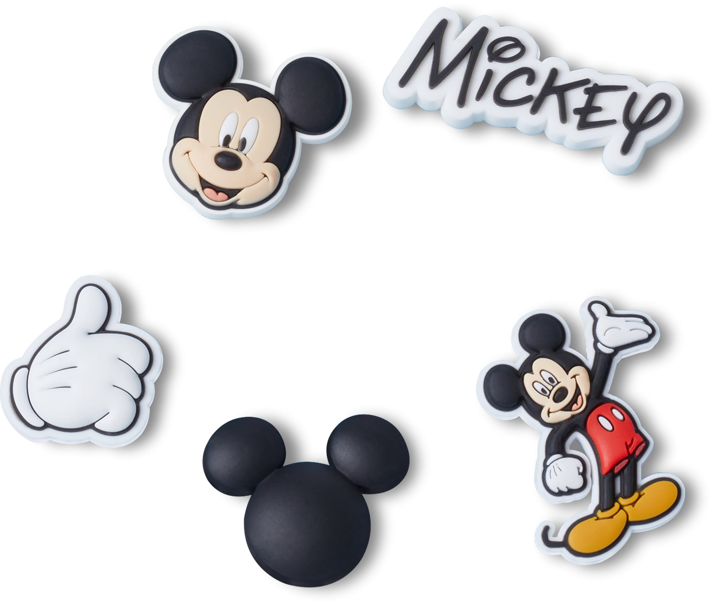 Crocs Schuhanstecker »Jibbitz™ Mickey Pant«, (Set, 5 tlg., Kein Spielzeug. Nicht für Kinder unter 3 Jahren geeignet), Charm, Anstecker für Crocs Schuhe