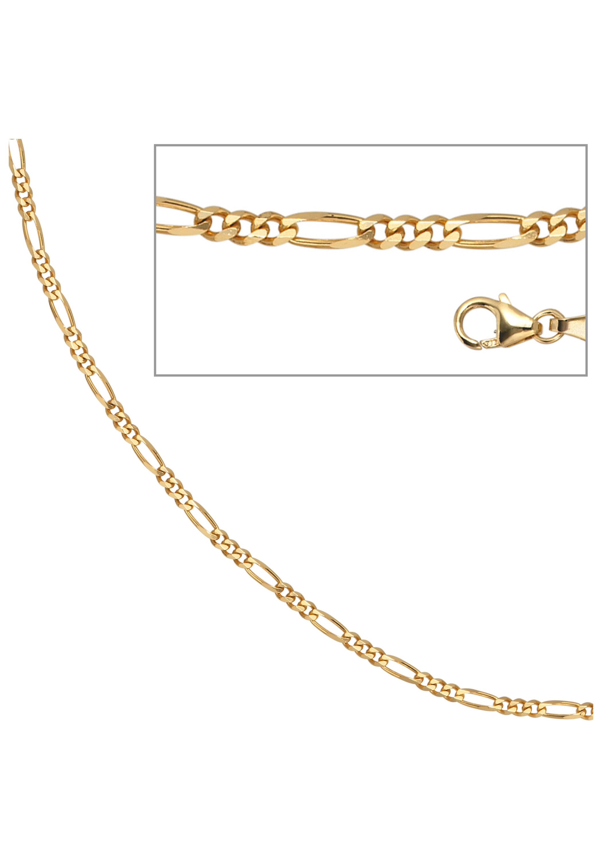 JOBO Goldkette Figarokette 333 Gold 42 cm 2,8 mm