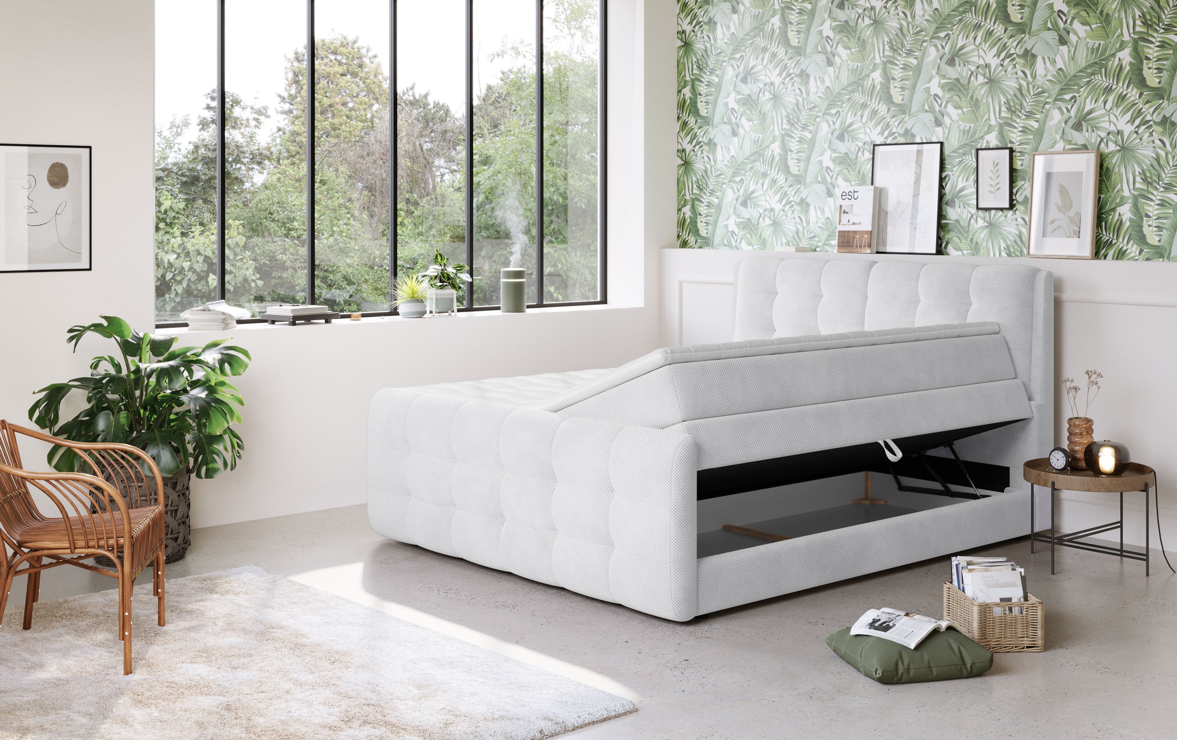 COTTA Boxspringbett »Fort mit Bettkasten, inkl. Topper«, erhältlich in verschiedenen Breiten (160cm, 180cm & 200cm)