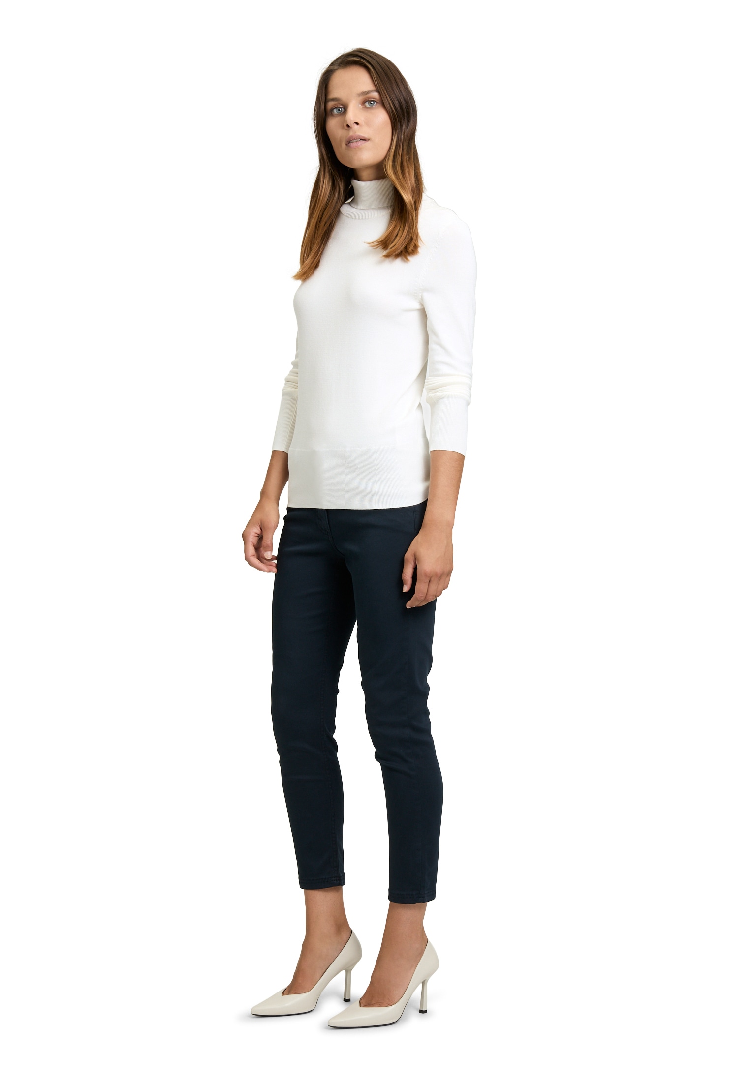 Betty Barclay Strickpullover »Betty Barclay Rollkragenpullover langarm«, (1 tlg.), Kragen