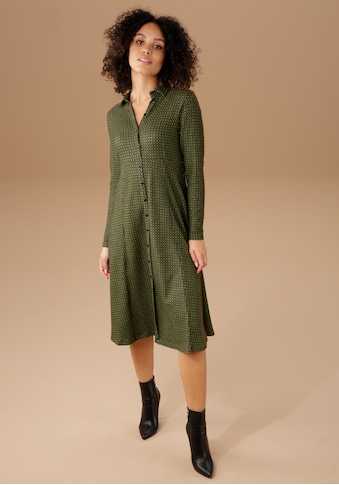 Aniston SELECTED Jerseykleid, mit Kragen und Knopfleiste - NEUE KOLLEKTION kaufen