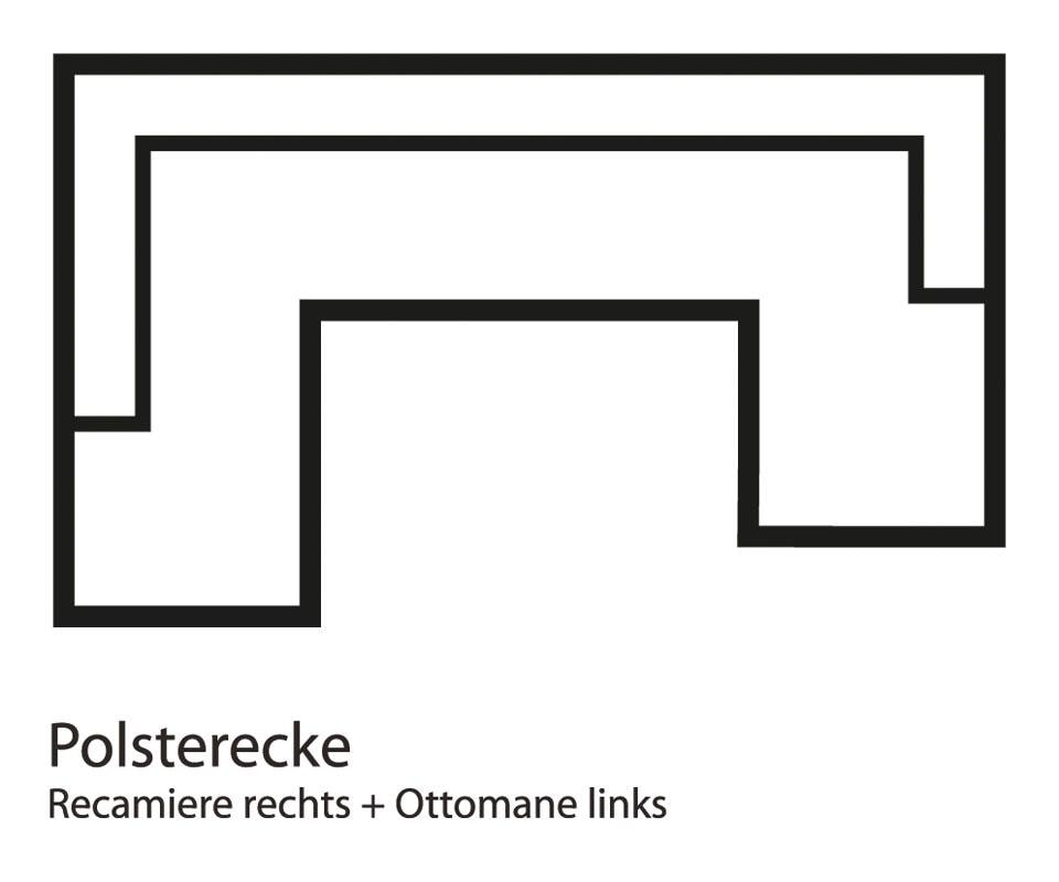 Home affaire Wohnlandschaft »Budapest U-Form«, wahlweise mit Bettfunktion