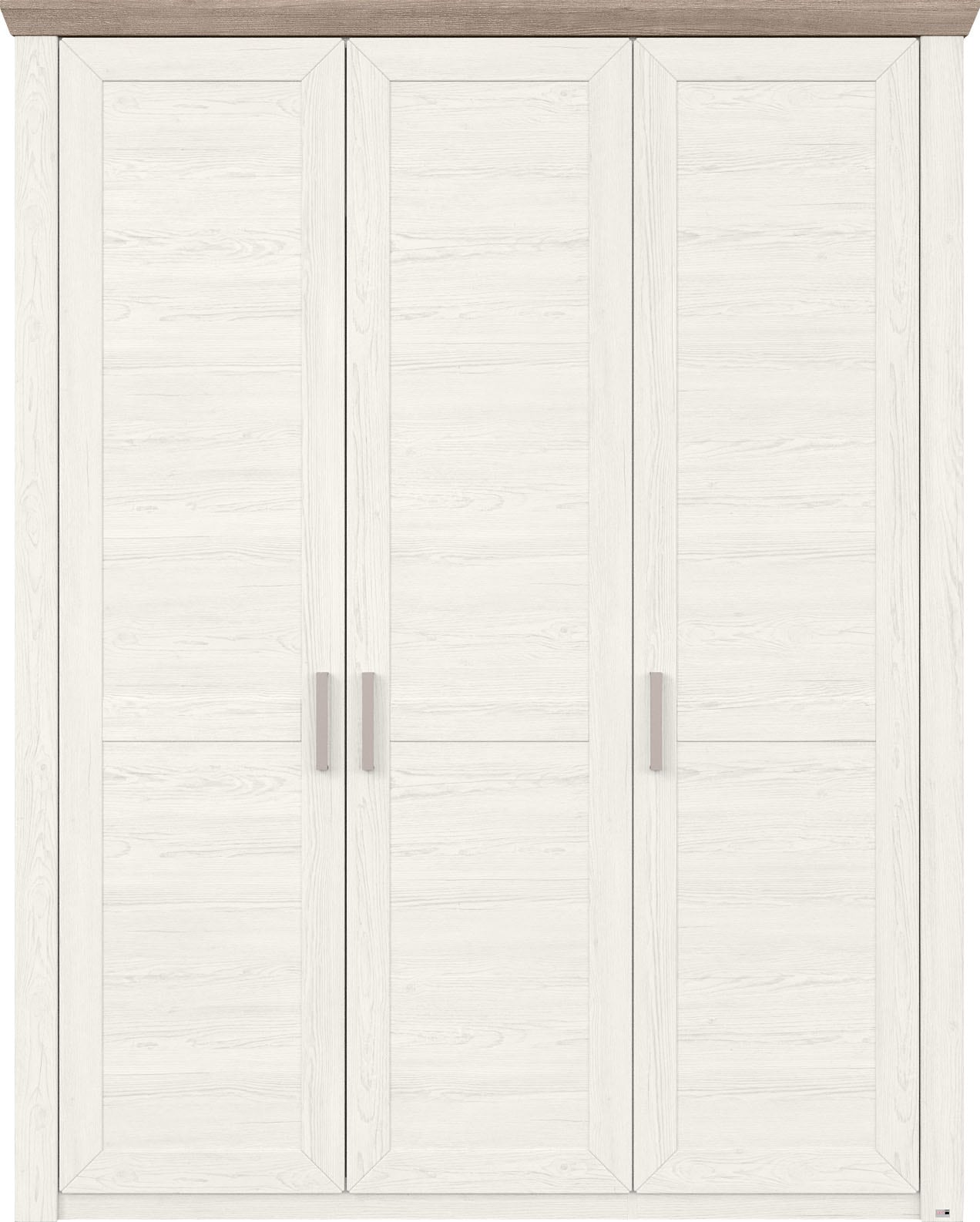 set one by Musterring Kleiderschrank »York Schlafen«, (1 St.), mit Holztüren und Kranz in Eiche, versch. Breiten, Höhe 207 x T60cm