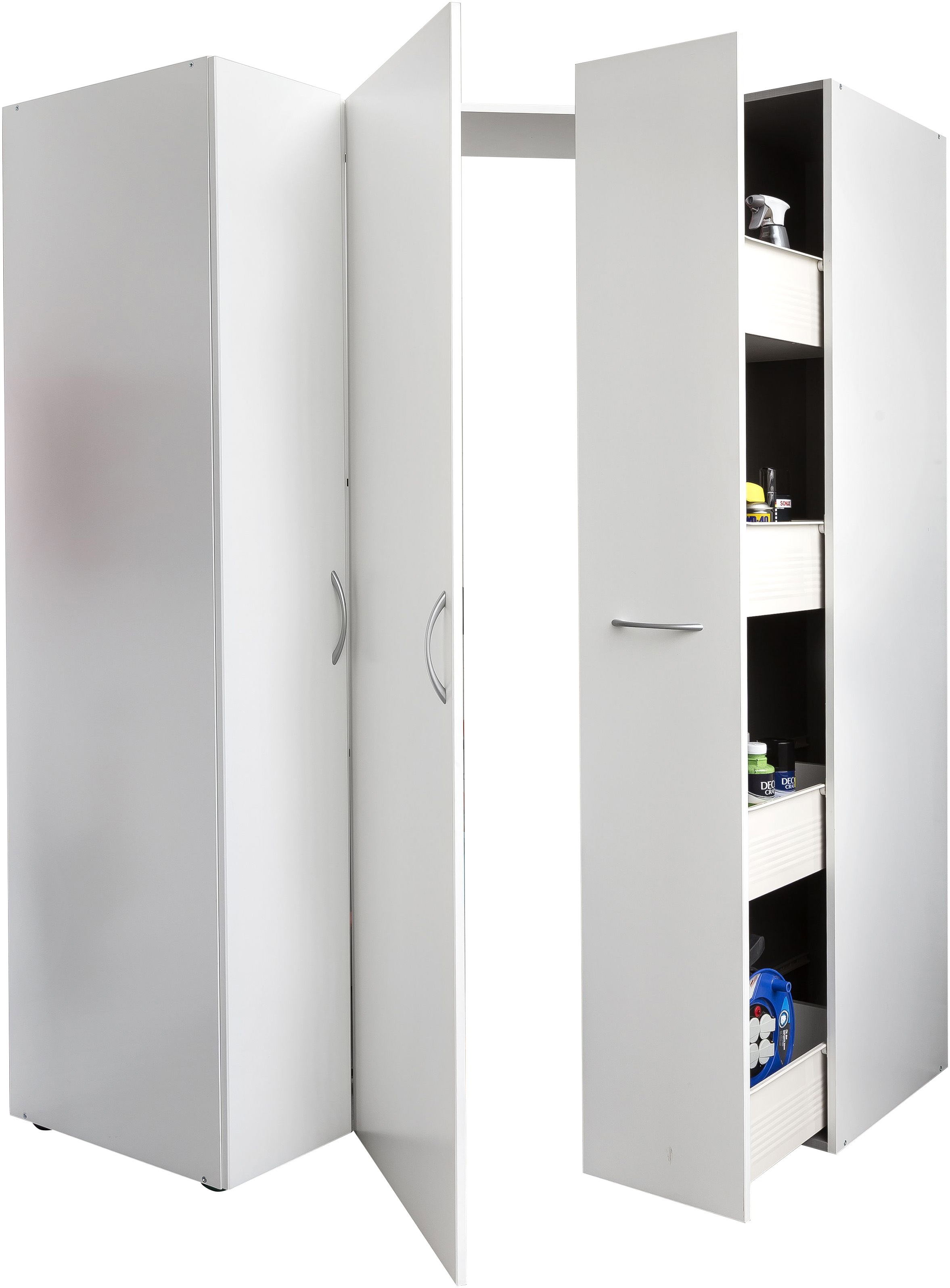 Wimex Mehrzweckschrank-Set »Multiraumkonzept, 3-teiliges Set, Stauraumwunder«, Ecklösung, individuell einsetzbar