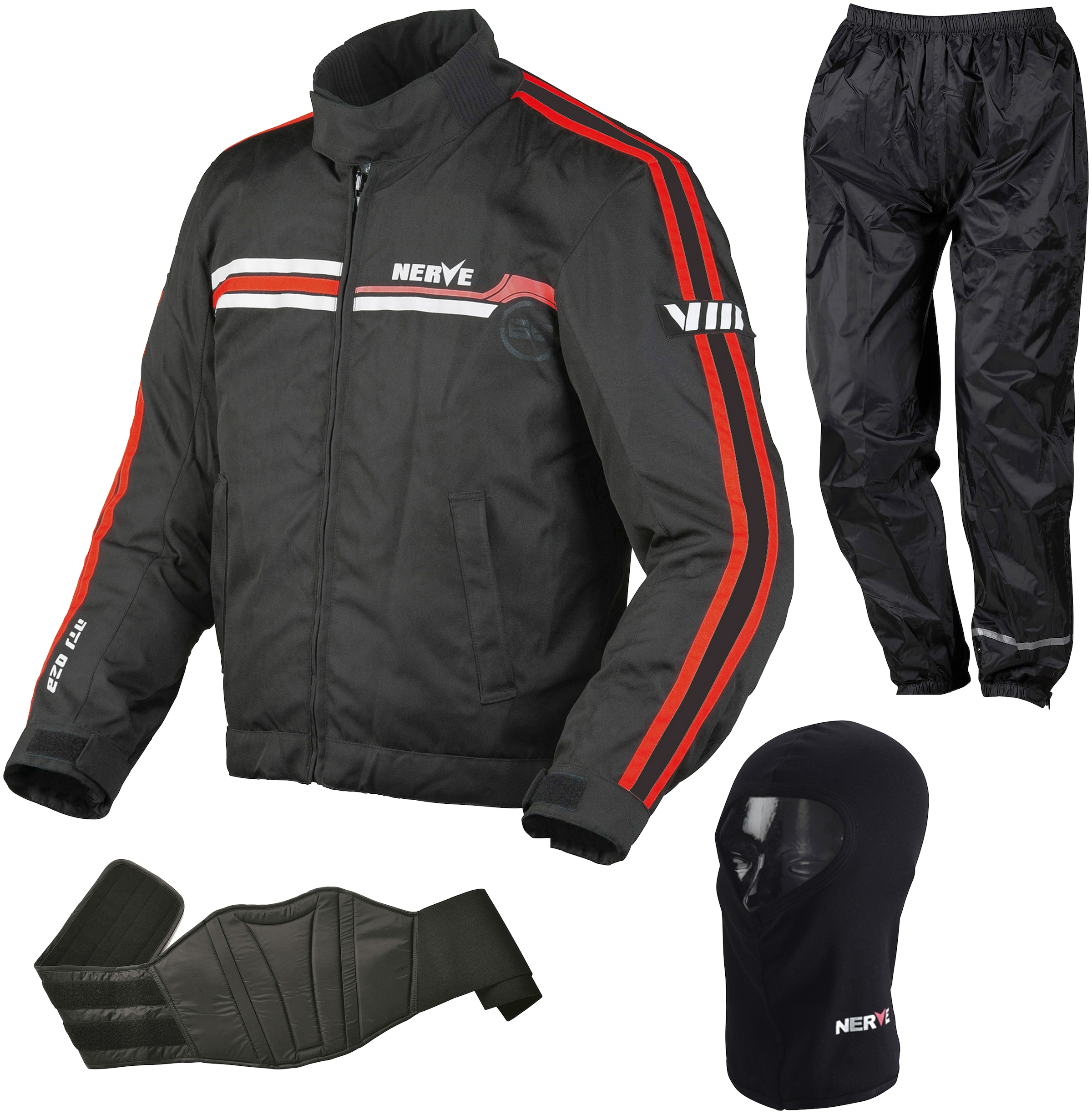 NERVE Motorradkombi »Nerve 4-teiliges Set Swift«