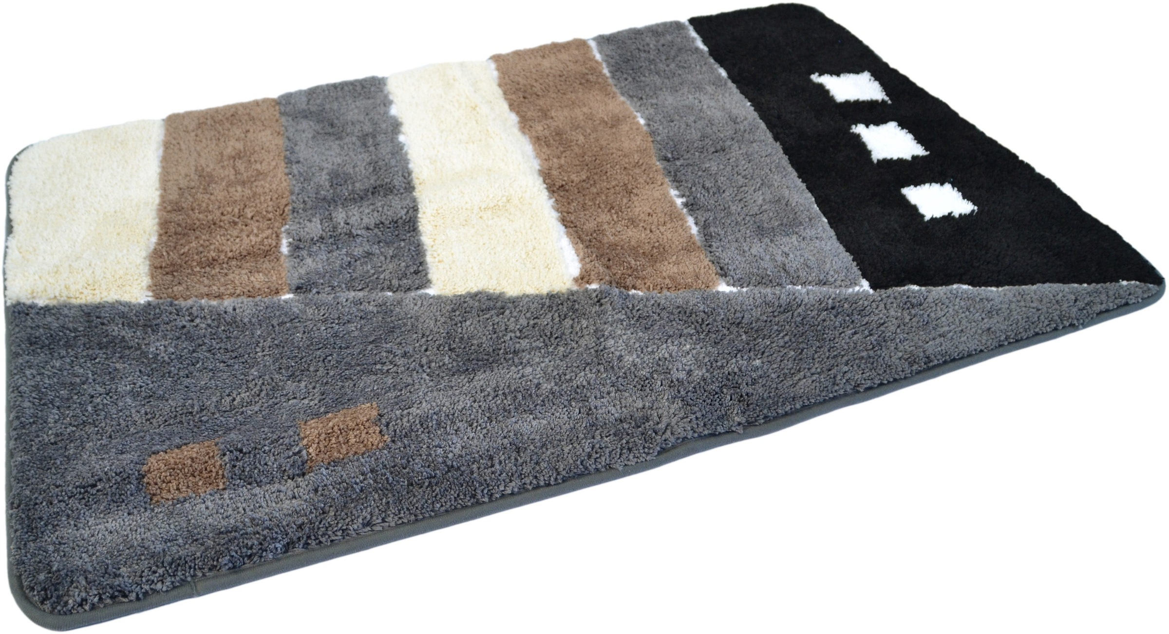 Thumbnail - KiNZLER Badematte "Gembloux" Höhe 20 mm rutschhemmend beschichtet fußbodenheizungsgeeignet Badteppich, als rechteckig & ...