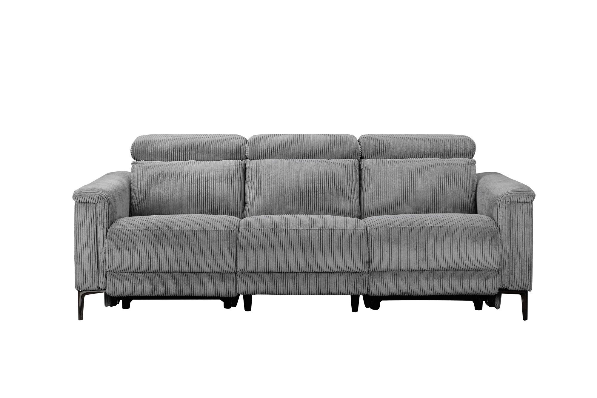 Thumbnail - Home affaire 3-Sitzer "Lund Cord, mit manueller o. elektrischer Relaxfunktion in 2 Sitzen,", USB-A, Kopfteilverstellung,...
