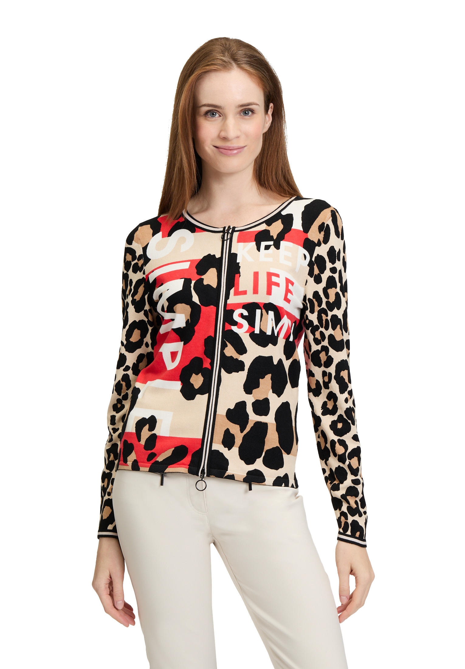 Betty Barclay Strickjacke "Betty Barclay Feinstrickjacke mit Print", Druck günstig online kaufen