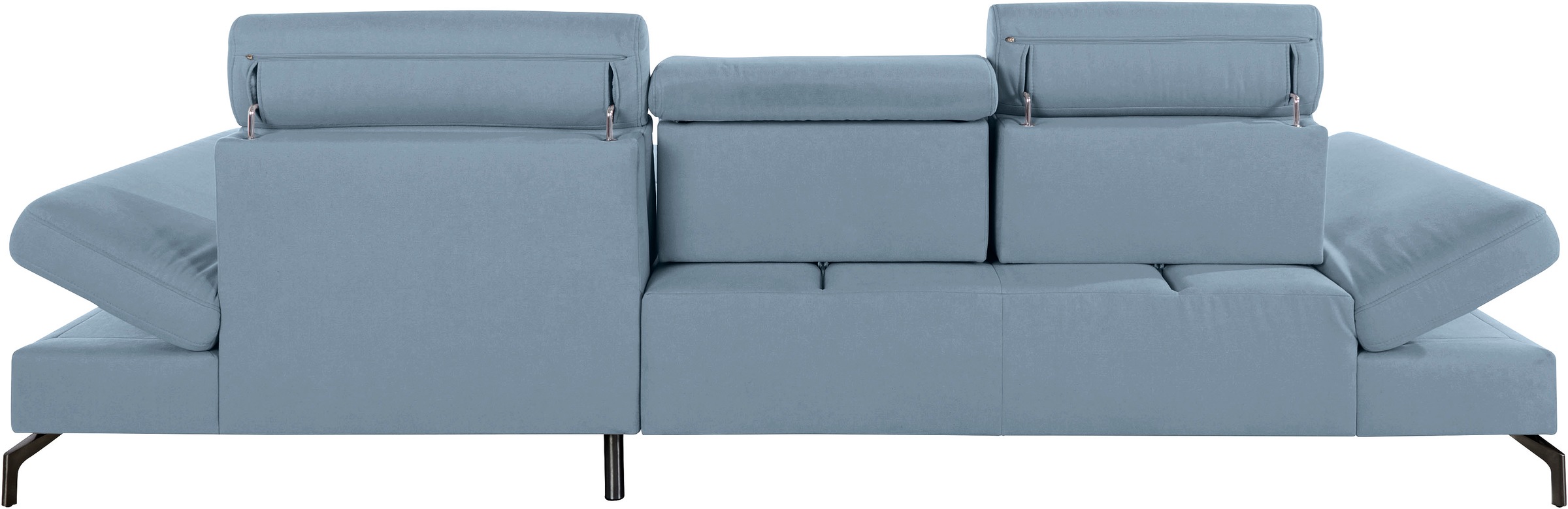 sit&more Ecksofa »Brisbane L-Form«, Fußhöhe 15 cm, inklusive Sitztiefen-, Armteil- und Kopfteilverstellung