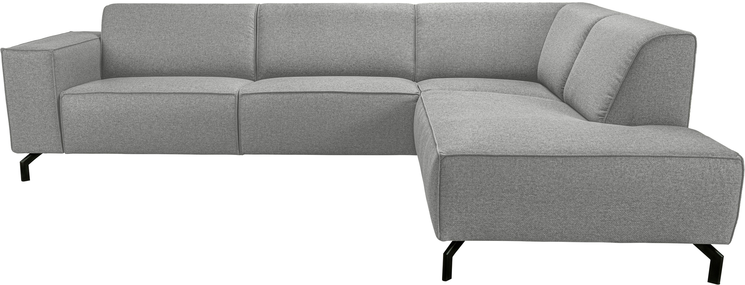 Home affaire Ecksofa "Lorcan, Breite 275 cm, weiches Sitzgefühl" mit schwar günstig online kaufen