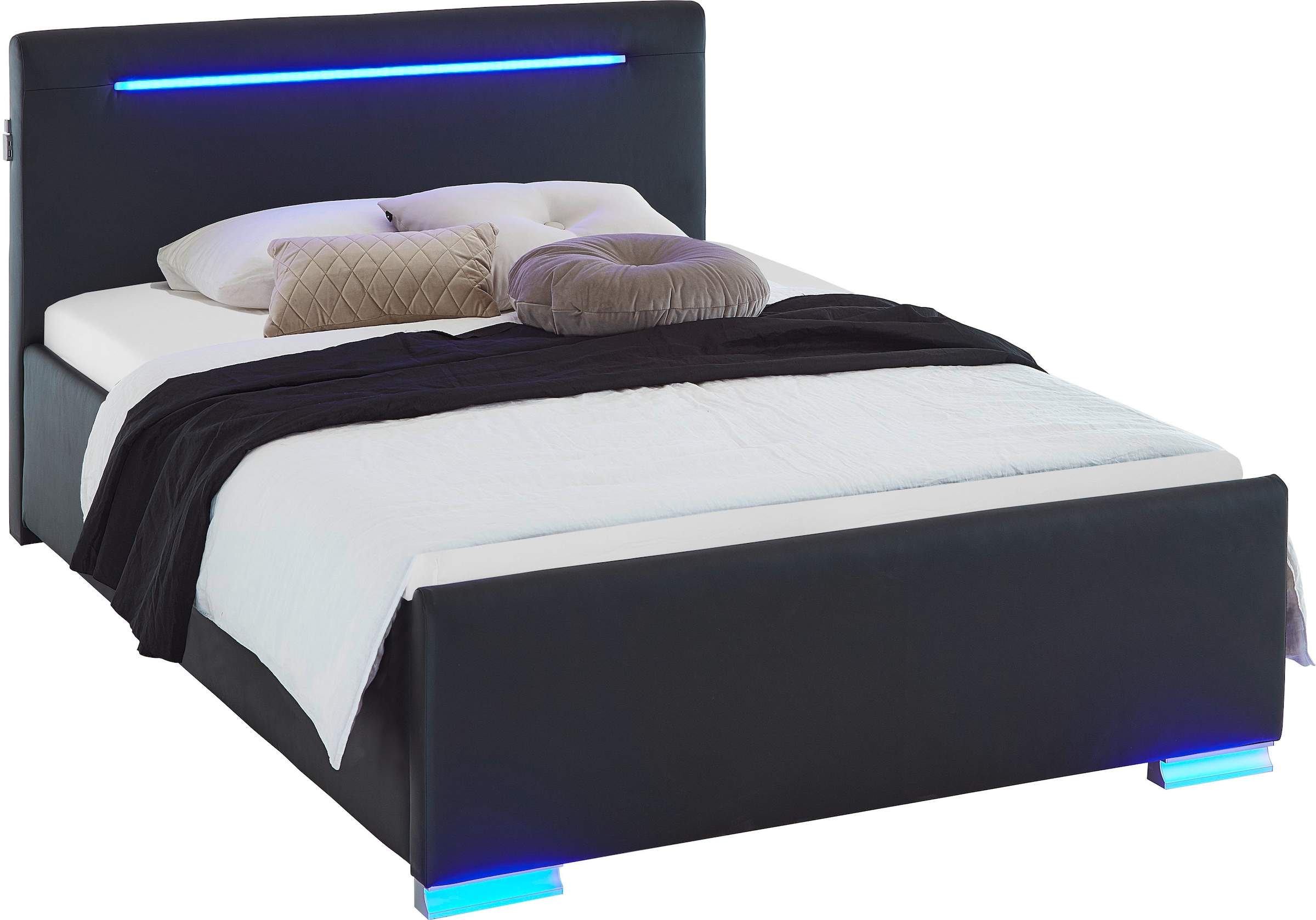 meise.möbel Polsterbett, Polsterbett, LED, USB-Anschluss günstig online kaufen