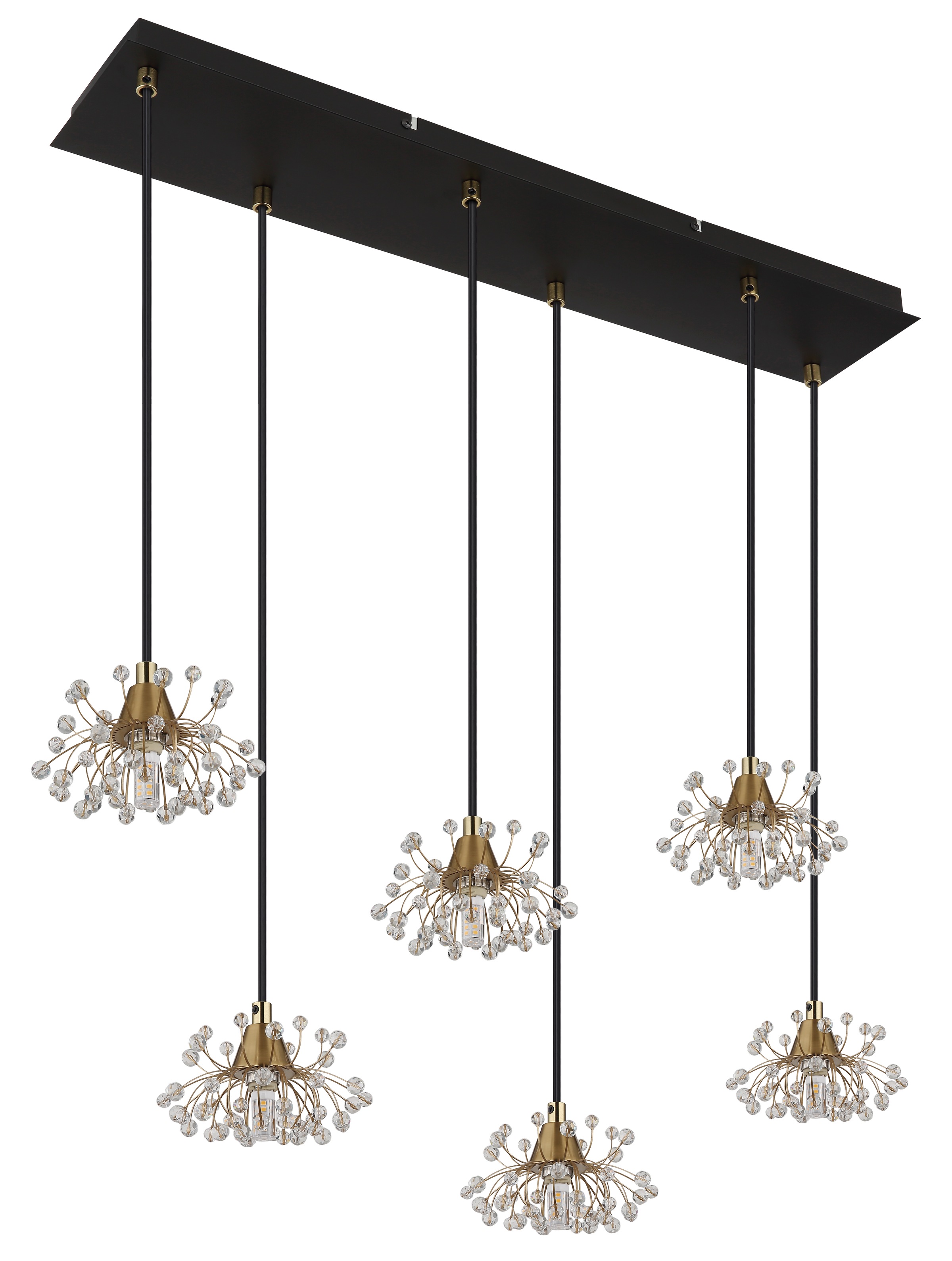 GLOBO LIGHTING Hängeleuchte »FIORE«, Leuchtmittel G9 | ohne Leuchtmittel, Hängelampe/Pendelleuchte/Esszimmer/Wohnzimmer/Esstisch