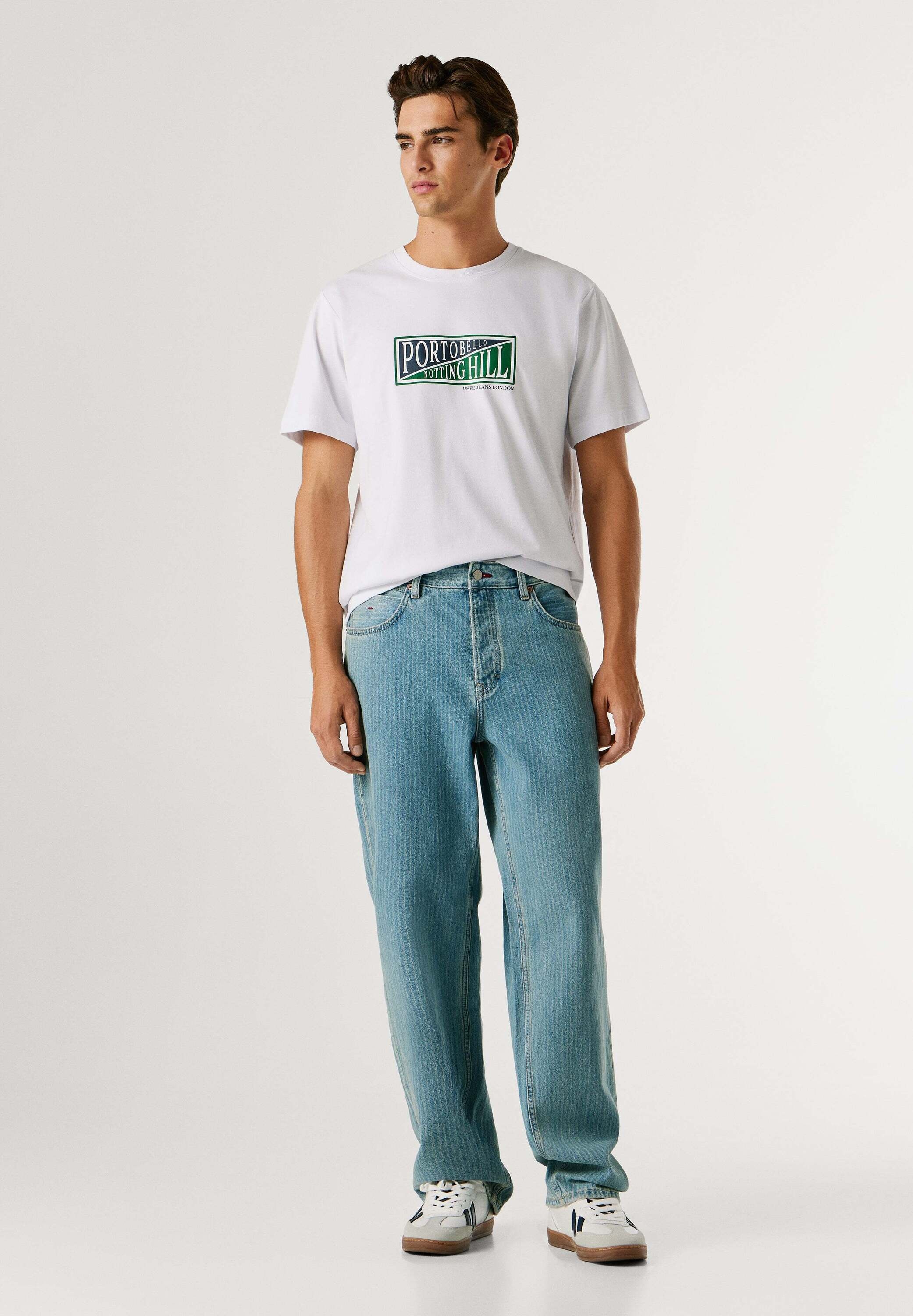 Pepe Jeans Relax-fit-Jeans »relaxed fit jeans LOOSE TAPERED JEANS HELIX STRIPED«