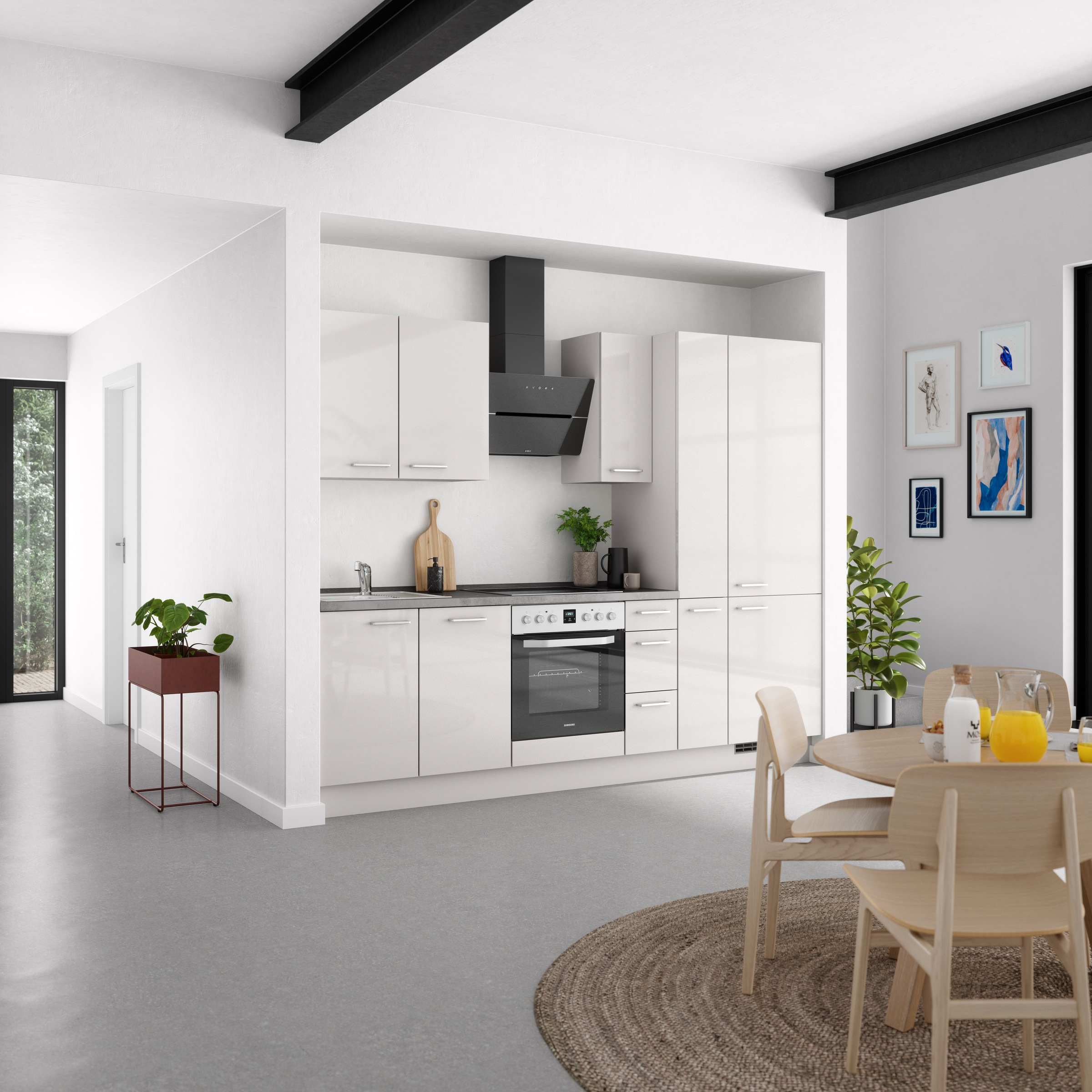nobilia® Küchenzeile »"Flash II"«, vormontiert, Ausrichtung wählbar, Breite 270 cm, wahlw. mit E-Geräten