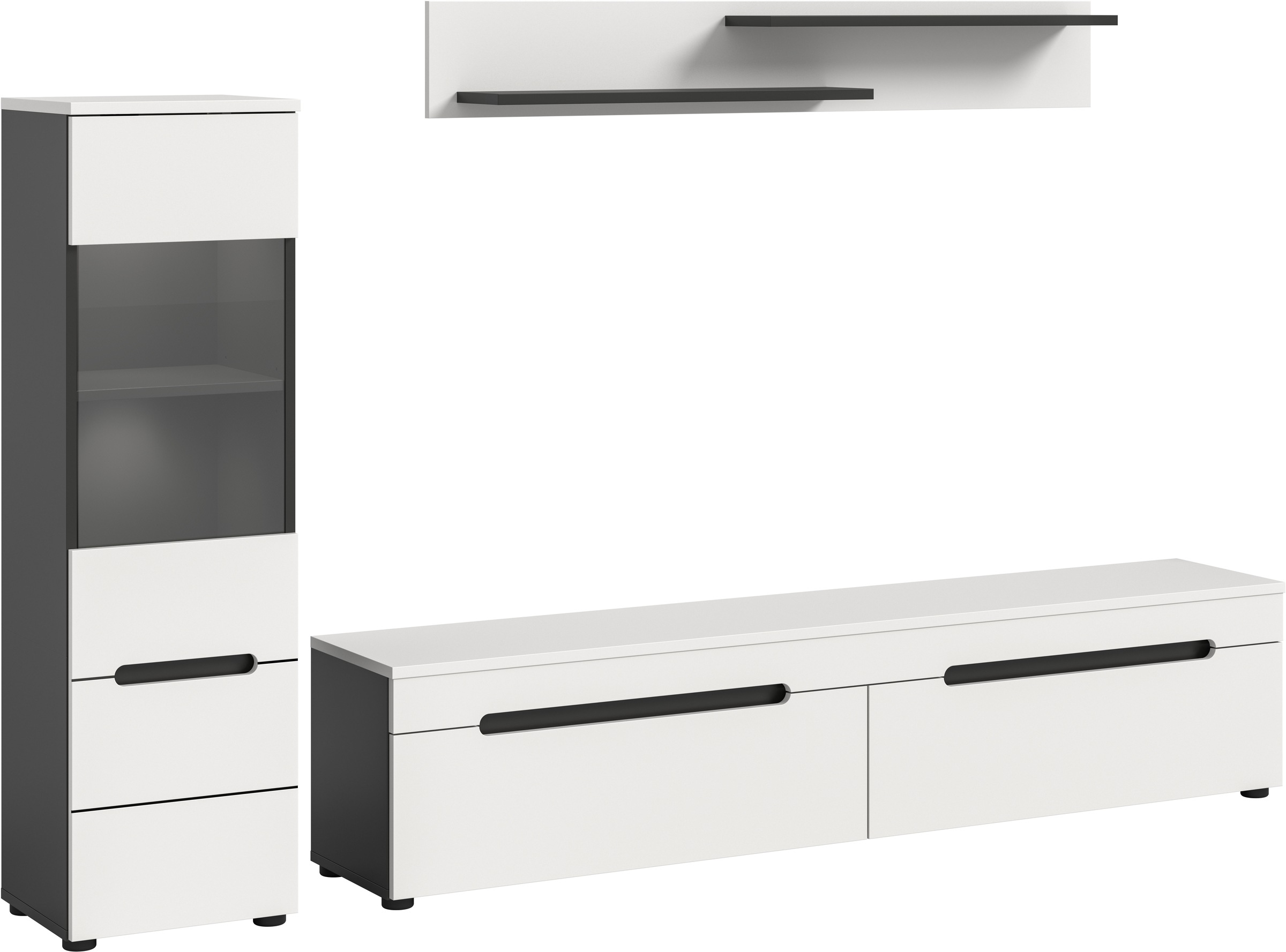 Home affaire Wohnwand "REHAT, TOPSELLER, 3-teilig, inkl. Beleuchtung, stehe günstig online kaufen