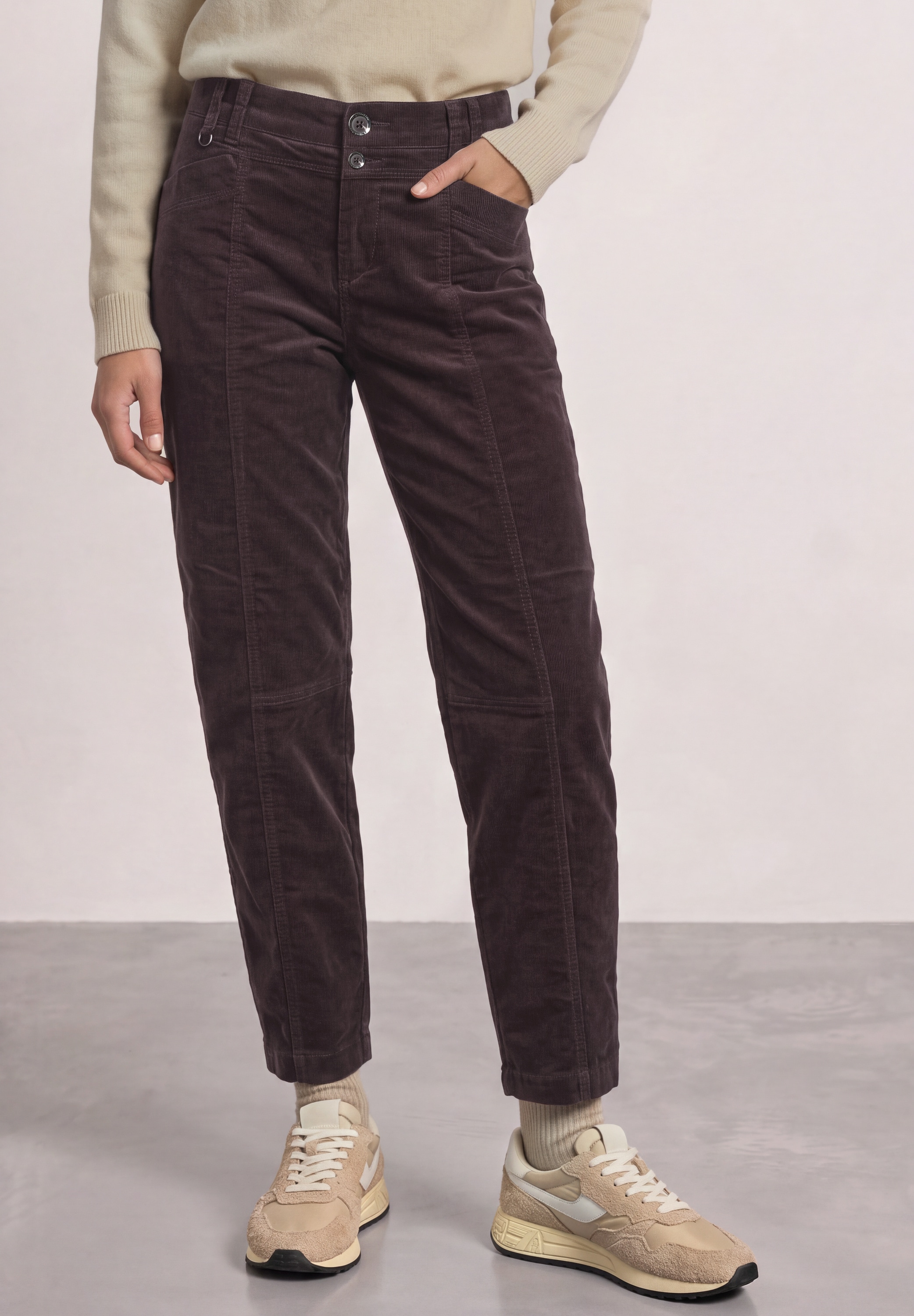 STREET ONE Cordhose  mit Elastikbund