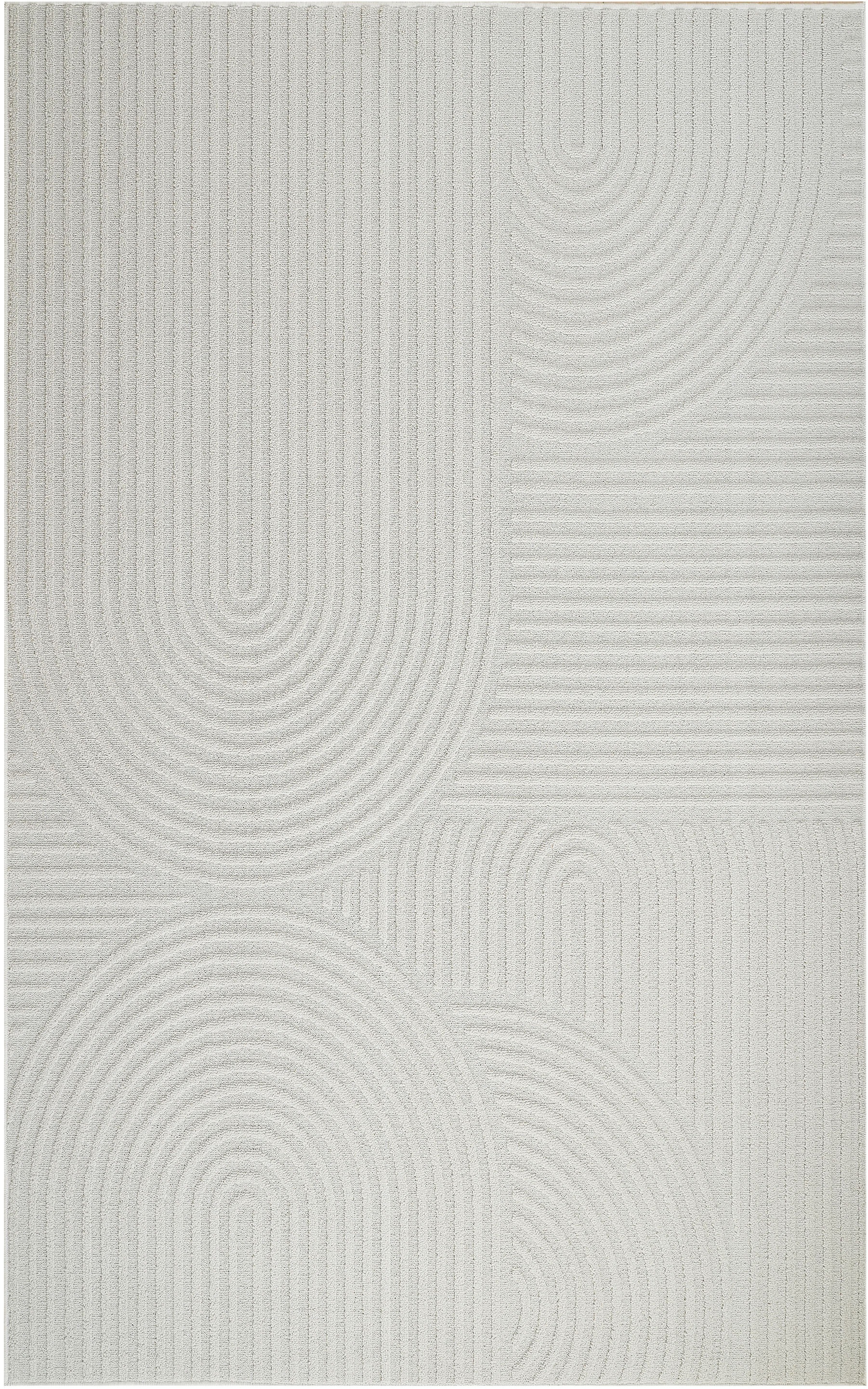 my home Teppich "Jola Hoch-Tief-Design, Scandi-Look, Zen" rechteckig 10 mm günstig online kaufen