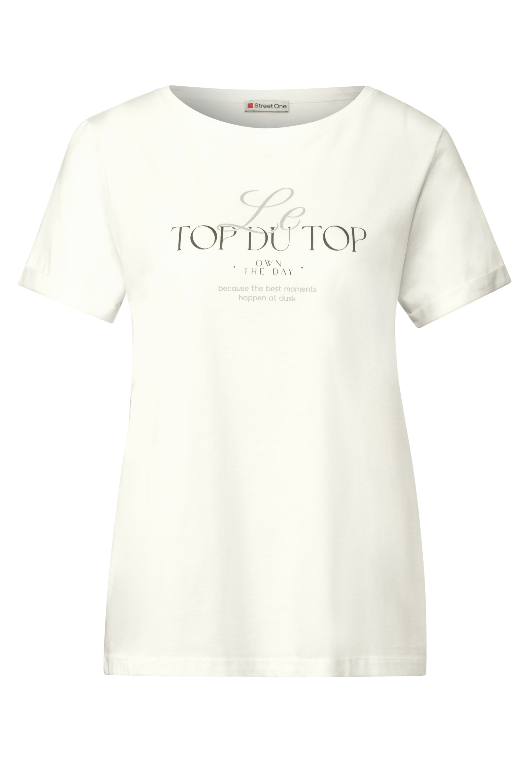 STREET ONE Print-Shirt, aus Baumwolle mit Stretchante