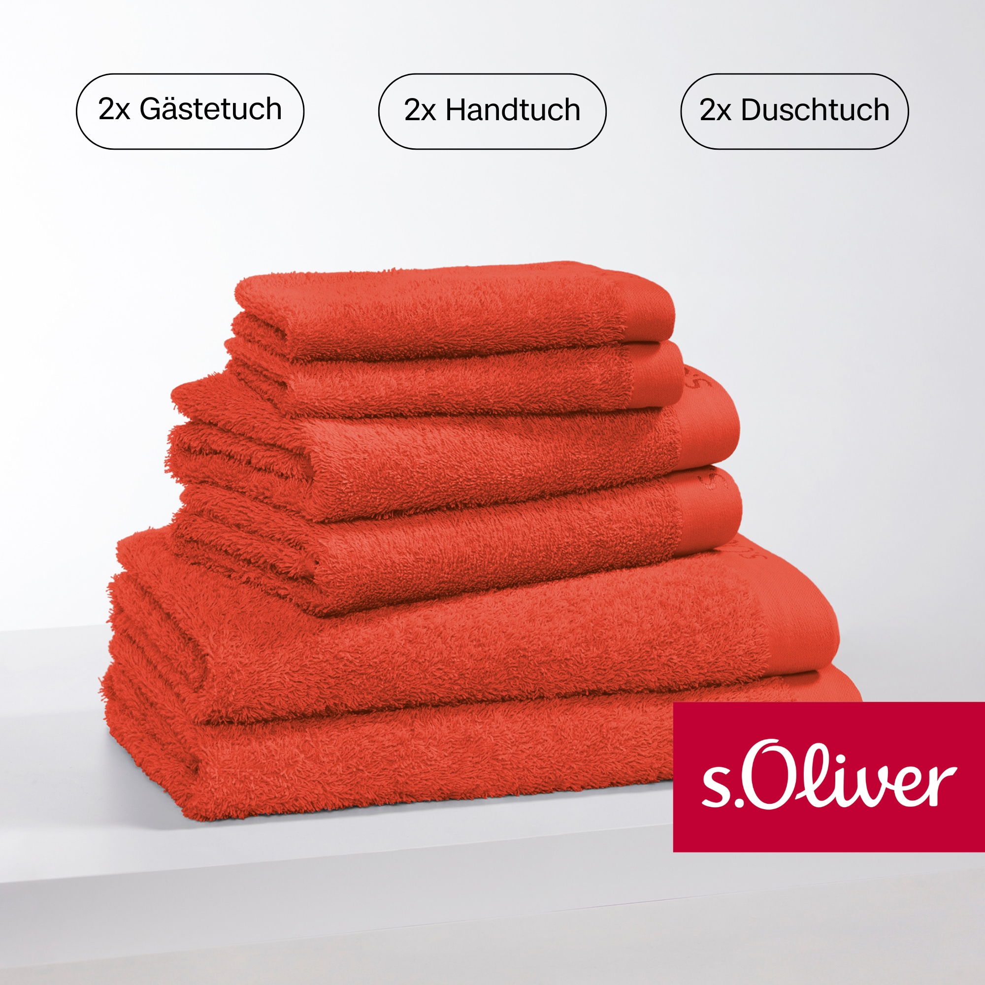 s.Oliver Handtuch Set "s.Oliver, Premium Qualität, 600 gr/m²" Set 6 Walkfro günstig online kaufen