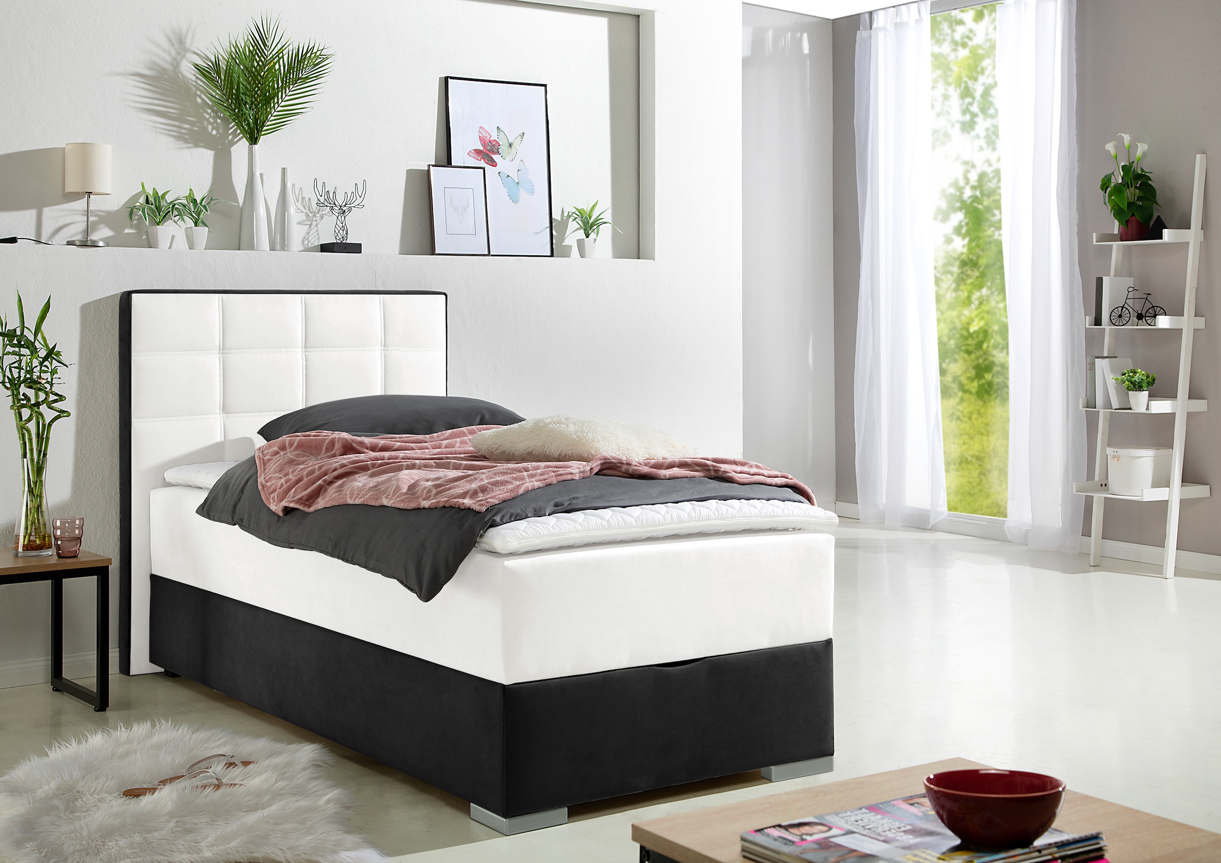 Maintal Boxspringbett, mit Bettkasten und Topper