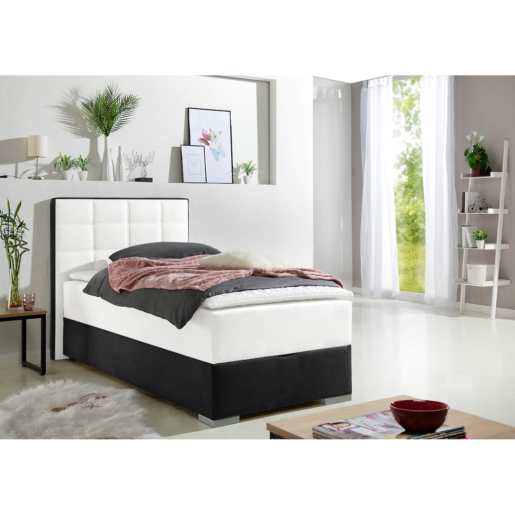 Maintal Boxspringbett, mit Bettkasten und Topper