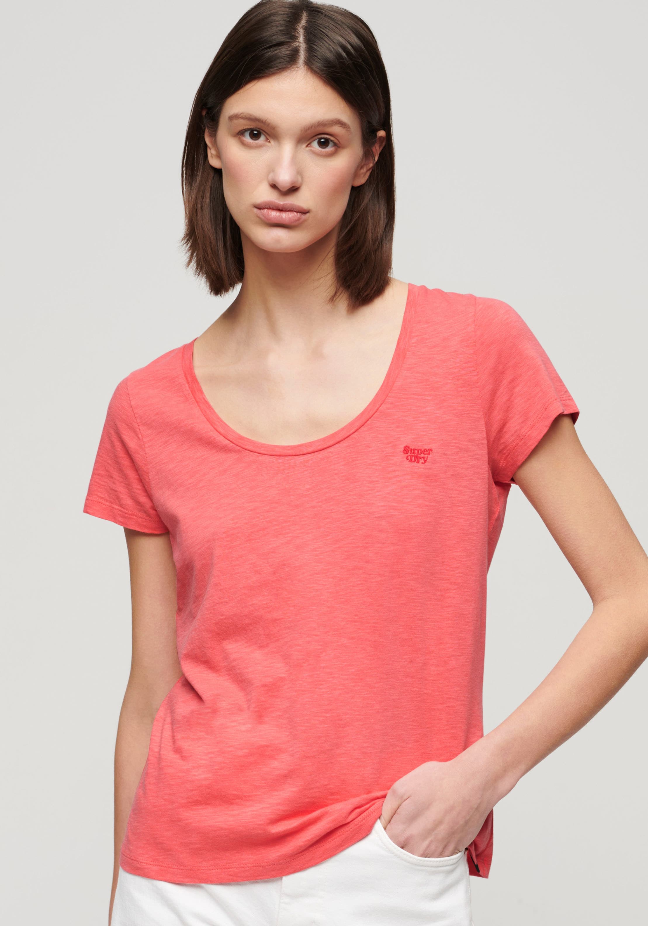 Superdry Kurzarmshirt »SCOOP NECK TEE«