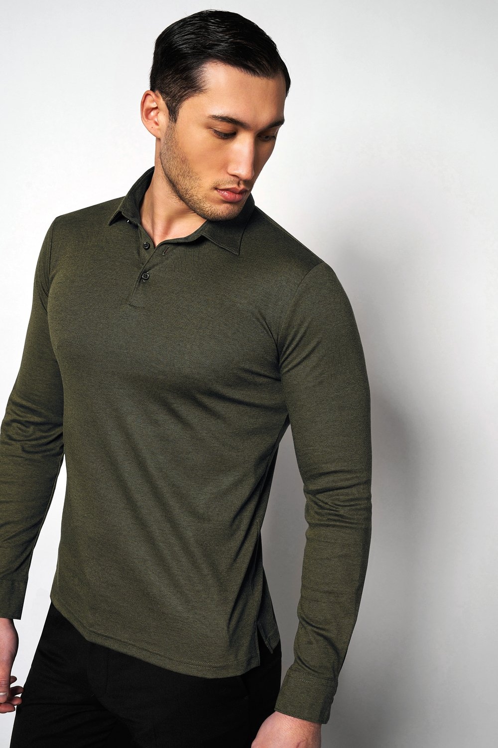 Desoto Langarm-Poloshirt "Jerseypolo Essential Kent Langarm" Flexibler Stretch