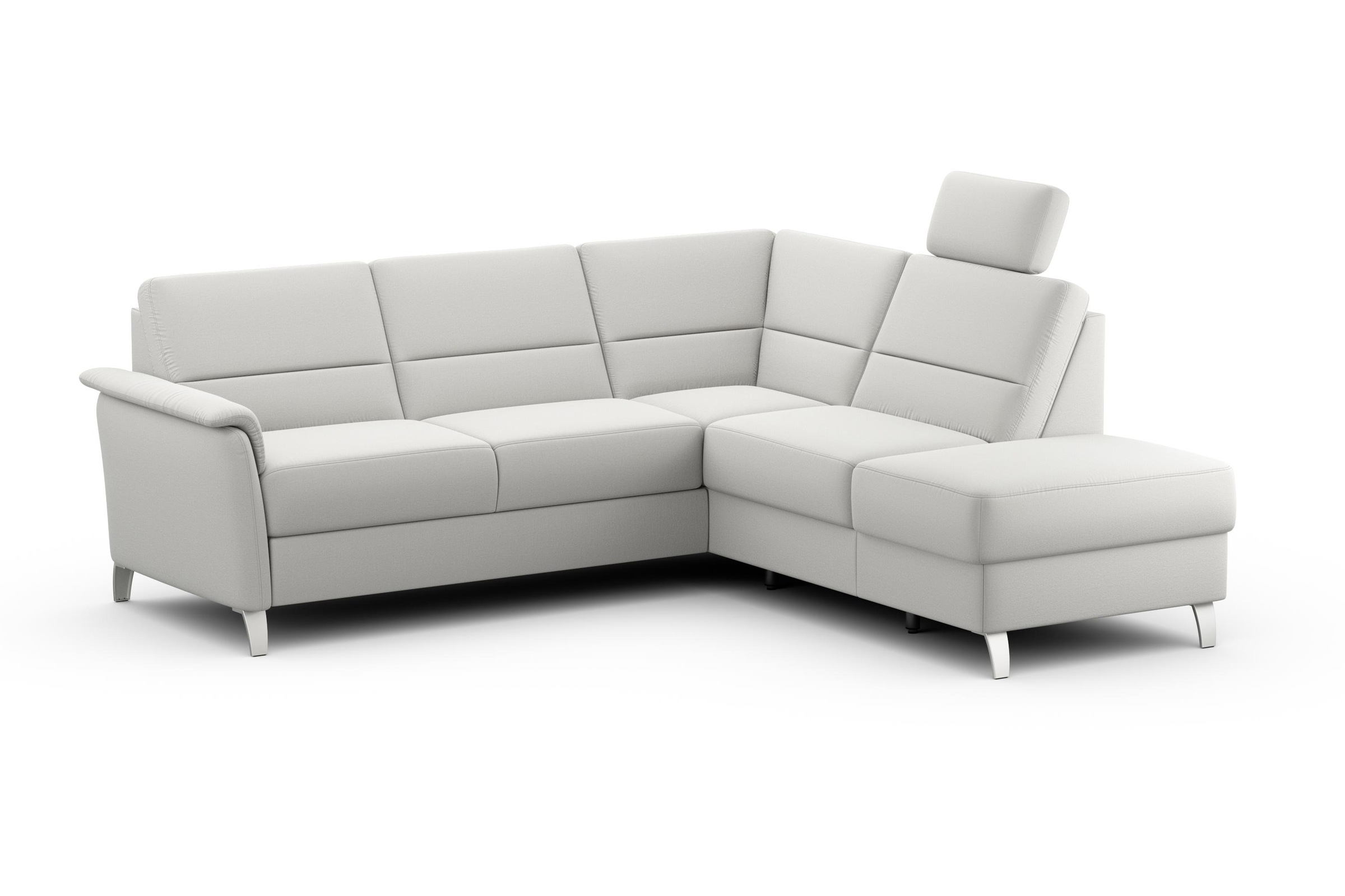 sit&more Ecksofa »Palmera L-Form«, Federkern, wahlweise mit Bettfunktion und mit/ohne Stauraum