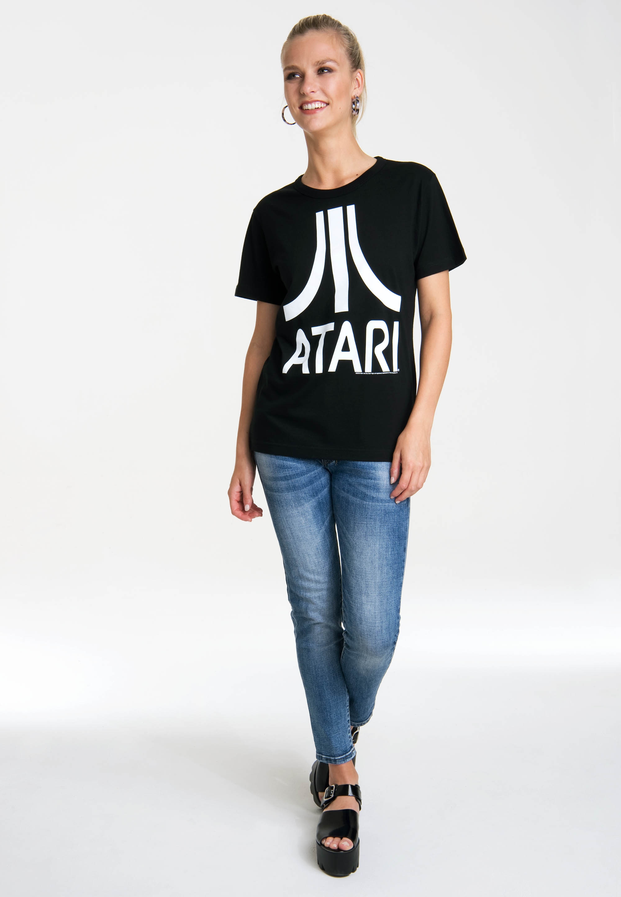 T-Shirt »Atari – Logo«, mit lizenziertem Originaldesign