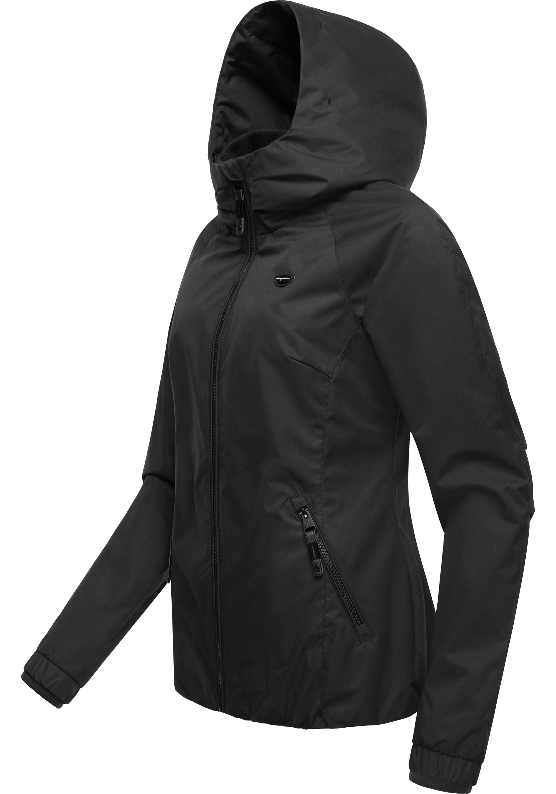 Ragwear Outdoorjacke »Dizzie«, mit Kapuze, Wasserdichte Übergangsjacke mit großer Kapuze