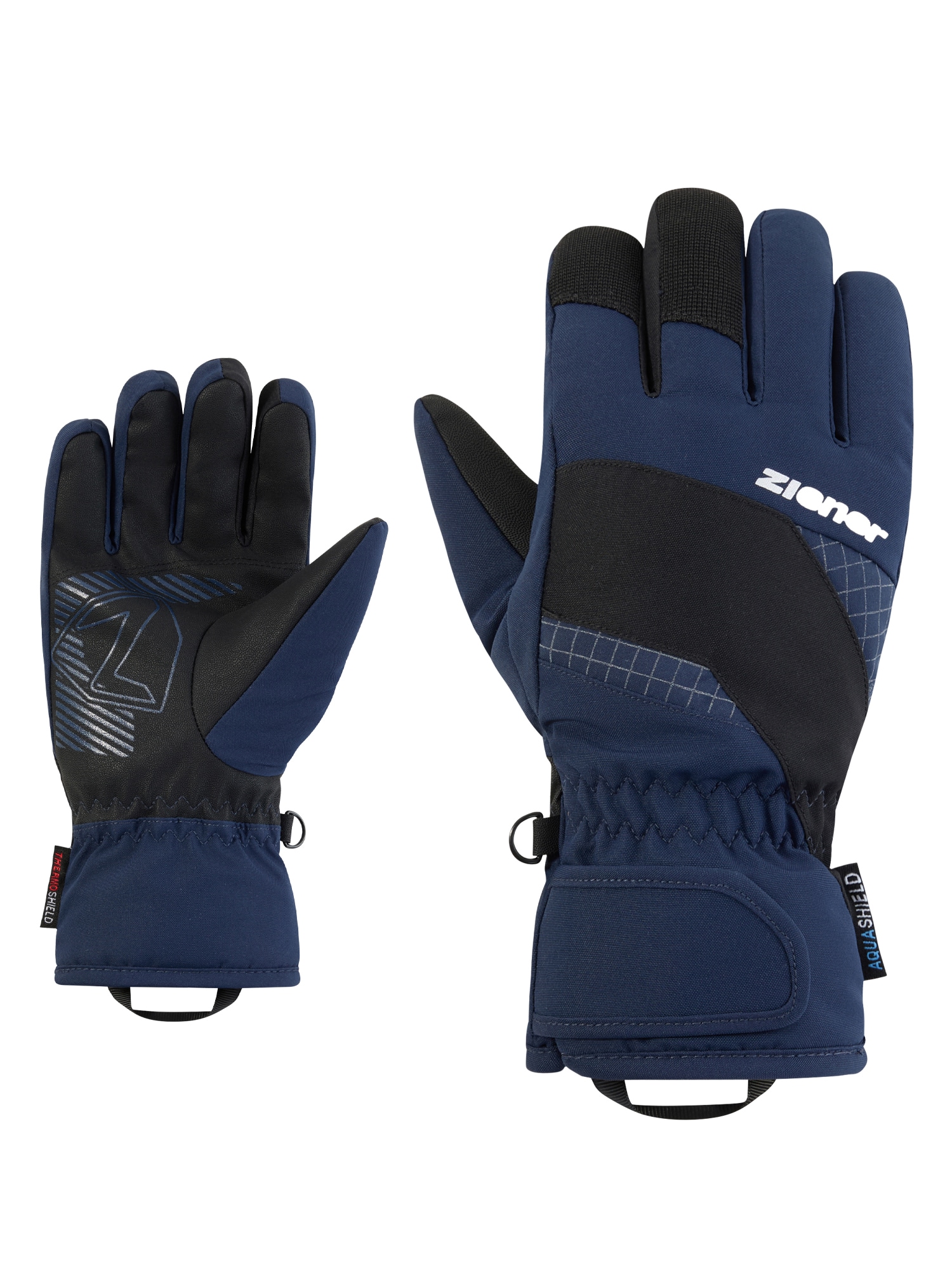 Ziener Skihandschuhe "LUUKI-Z AQUASHIELD JUNIOR" wasserdicht, winddicht, atmungsaktiv, warmes Fleece Futter