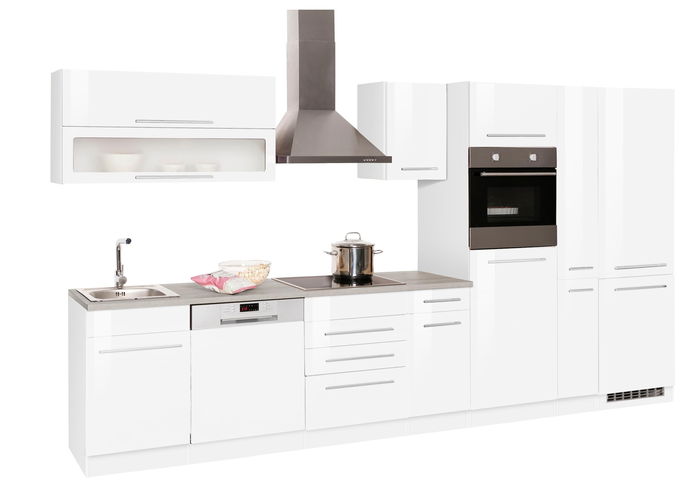 KOCHSTATION Küchenzeile "KS-Eton" mit E-Geräten, Breite 360 cm günstig online kaufen