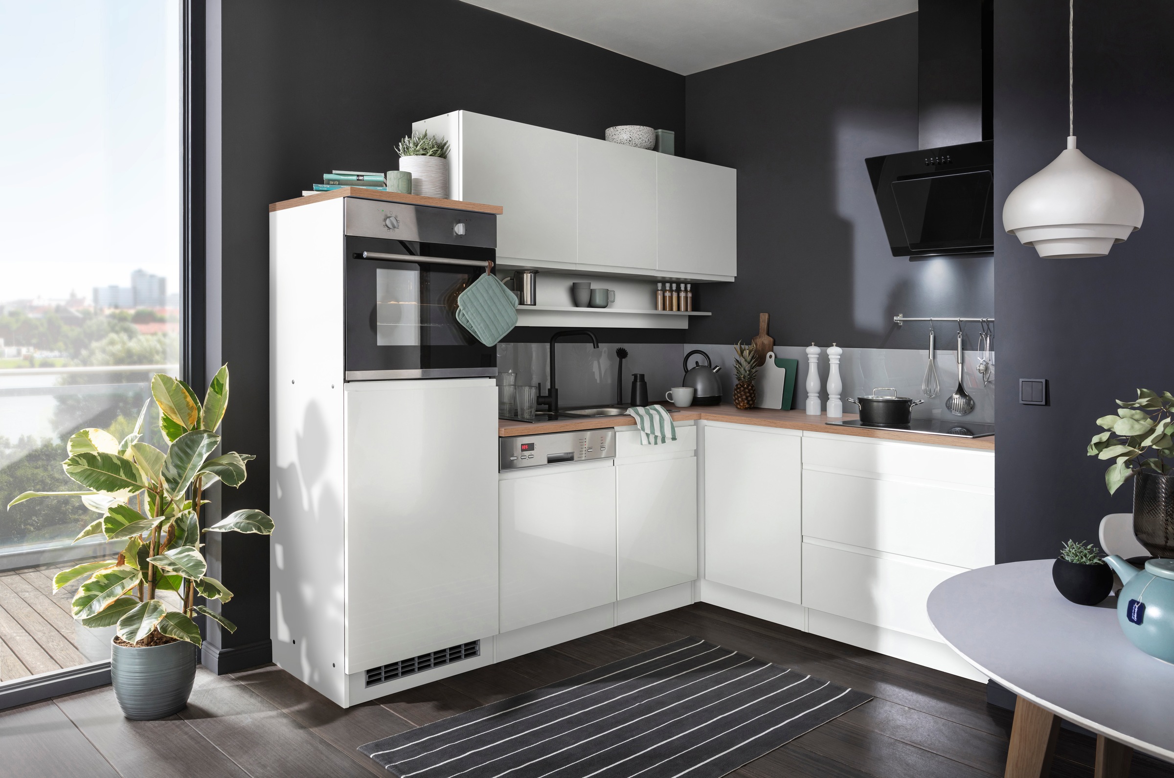 HELD MÖBEL Winkelküche "Virginia", Stellbreite 230/190 cm, ohne E-Geräte günstig online kaufen