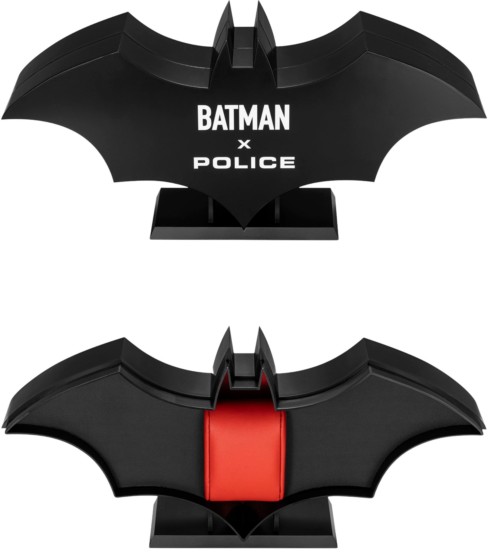 Police Quarzuhr »BATMAN DARK SIDE«, Armbanduhr, Herrenuhr, Silikonarmband, analog, Datum
