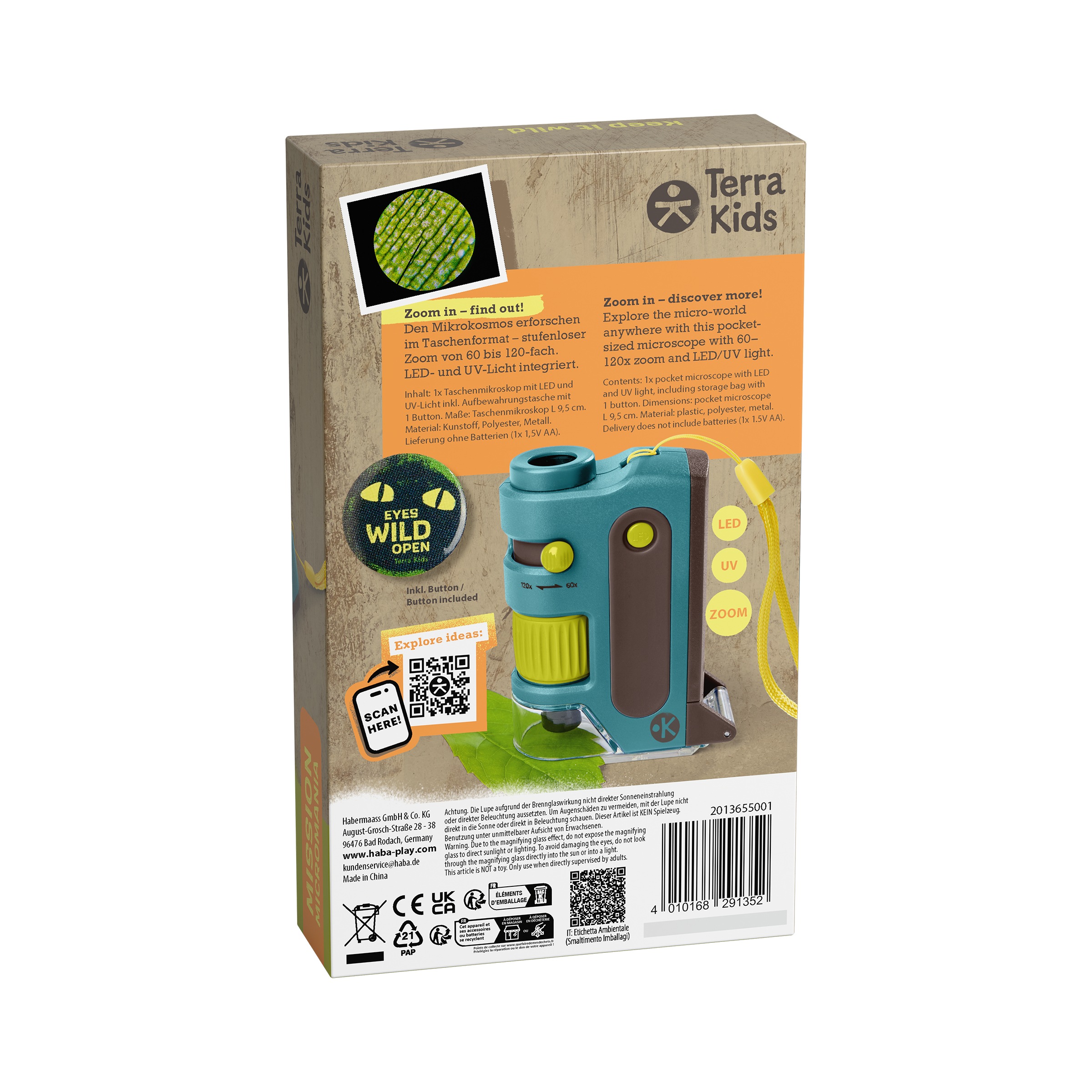 Haba Minimikroskop »Terra Kids Mission Micromania« für Kinder