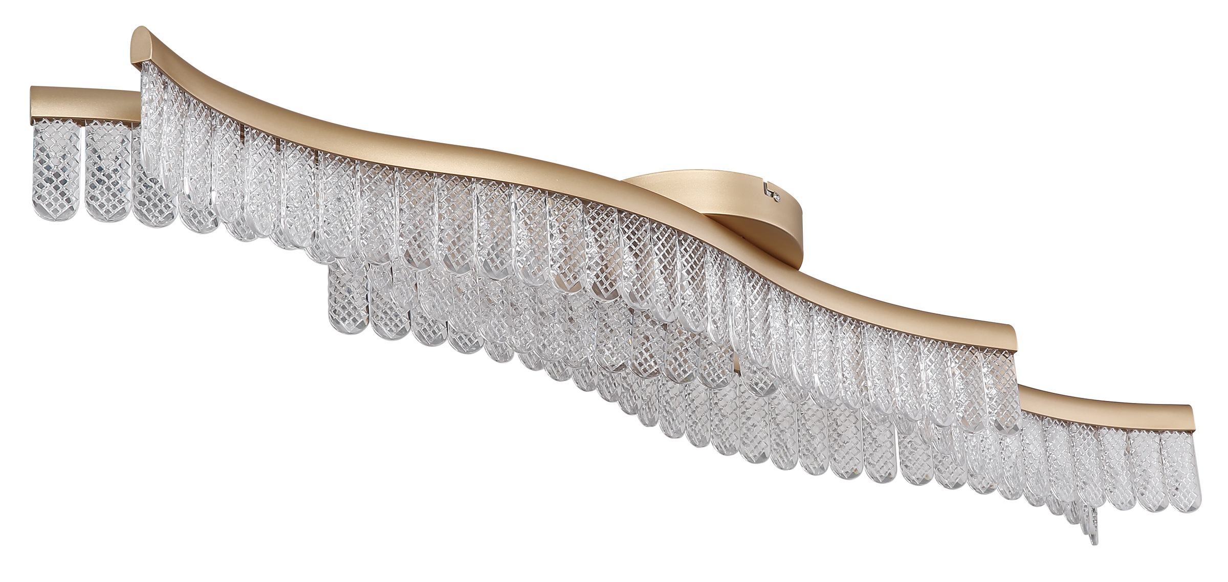 GLOBO LIGHTING LED Deckenleuchte »JULIET«, Leuchtmittel LED-Modul | LED fest integriert, Deckenlampe/goldfarben/3200K/Wohnzimmer/Schlafzimmer/Flur